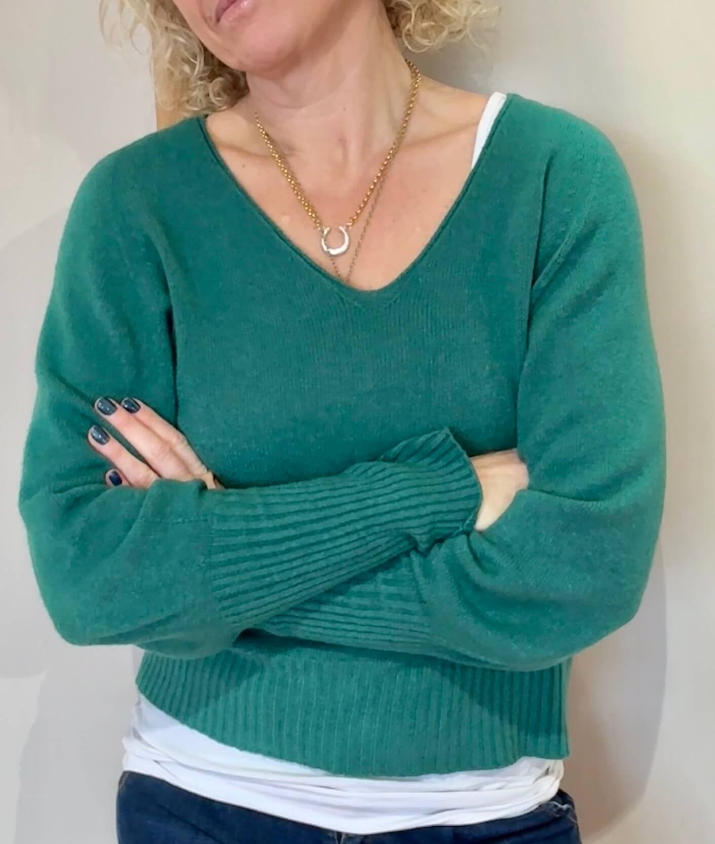 Seattle Balloon Sleeve Sweater | Green
