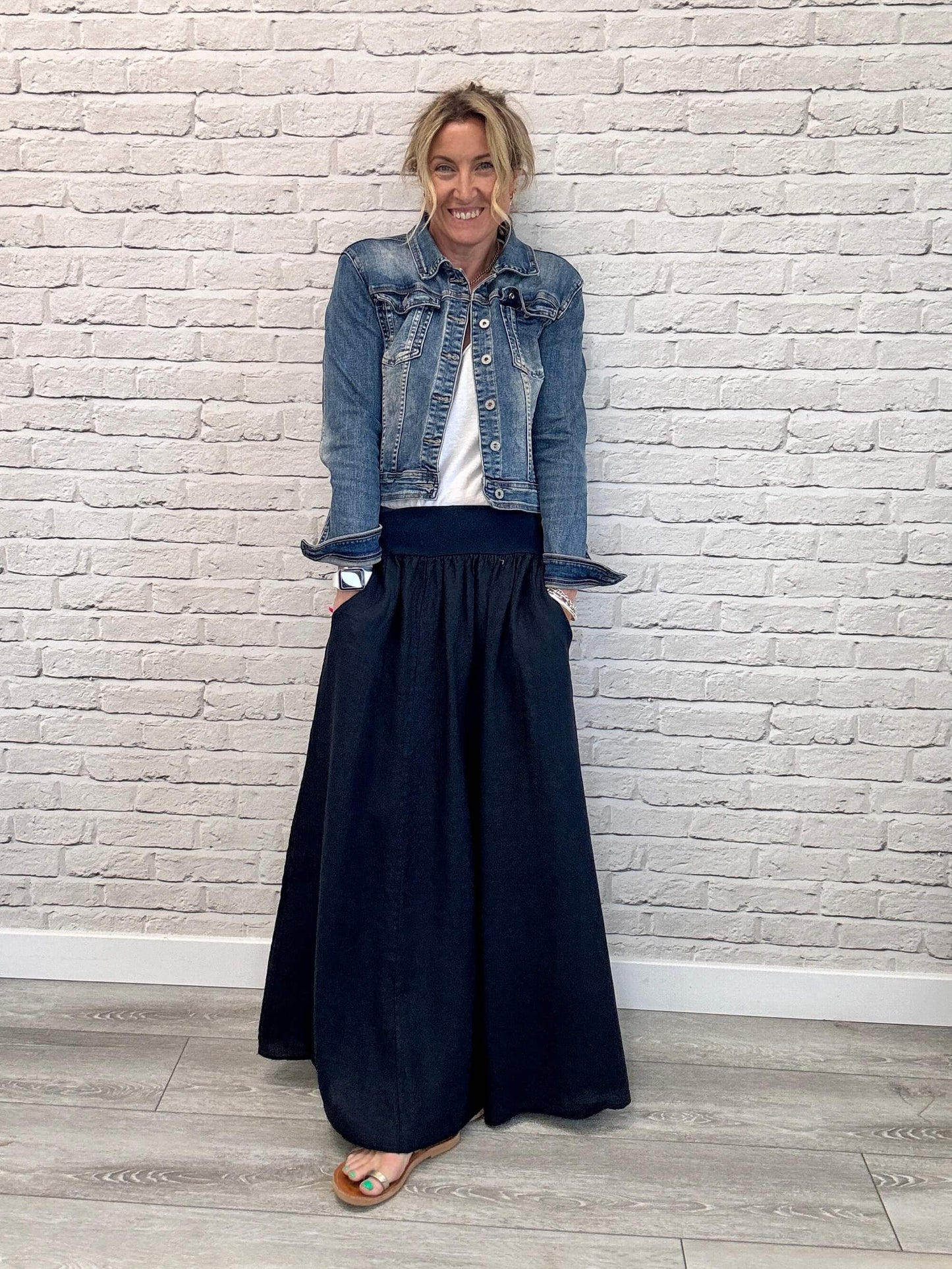 Lilly Maxi Skirt | Navy