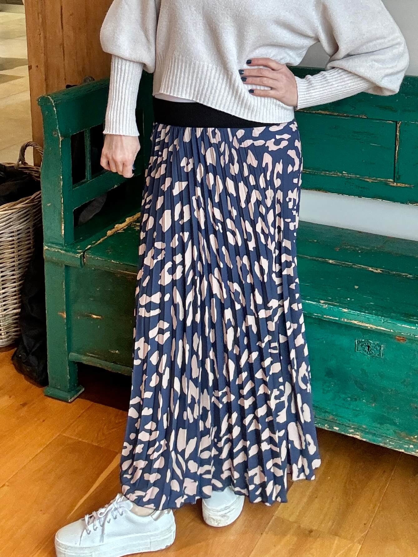 Stella Maxi Skirt | Navy