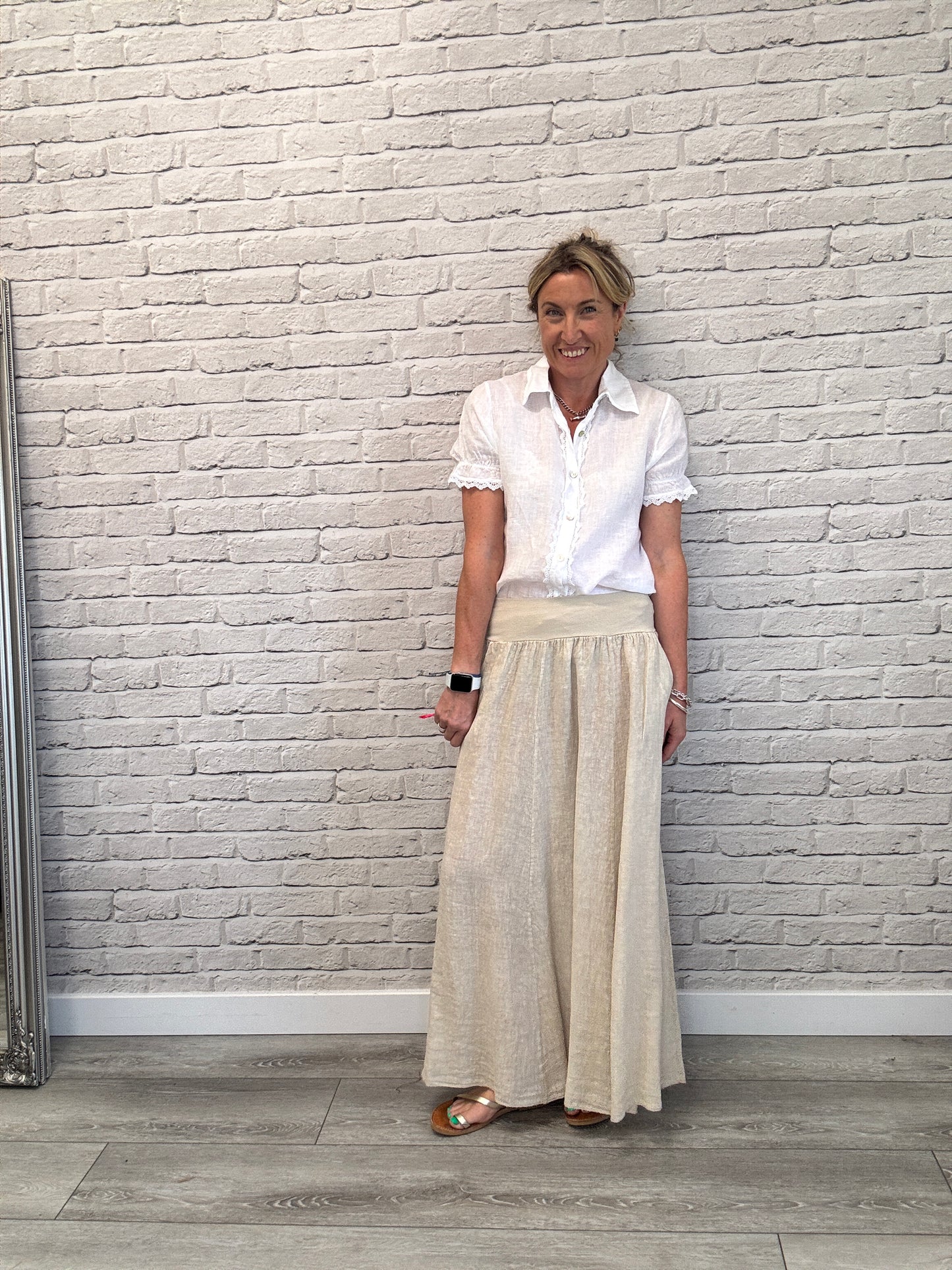 Lilly Maxi Skirt | Stone