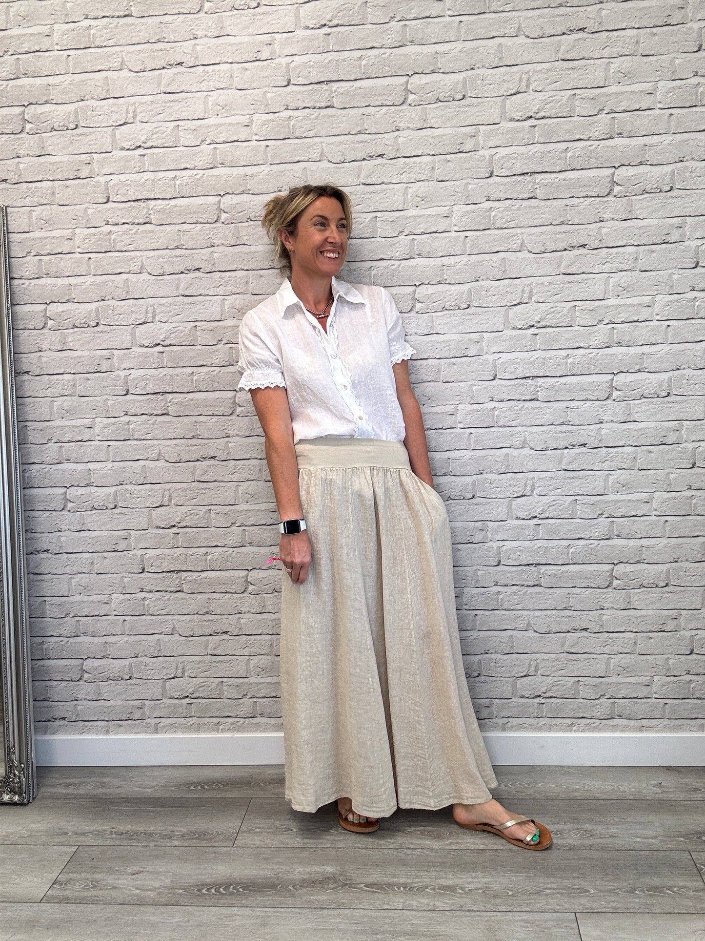 Lilly Maxi Skirt | Stone