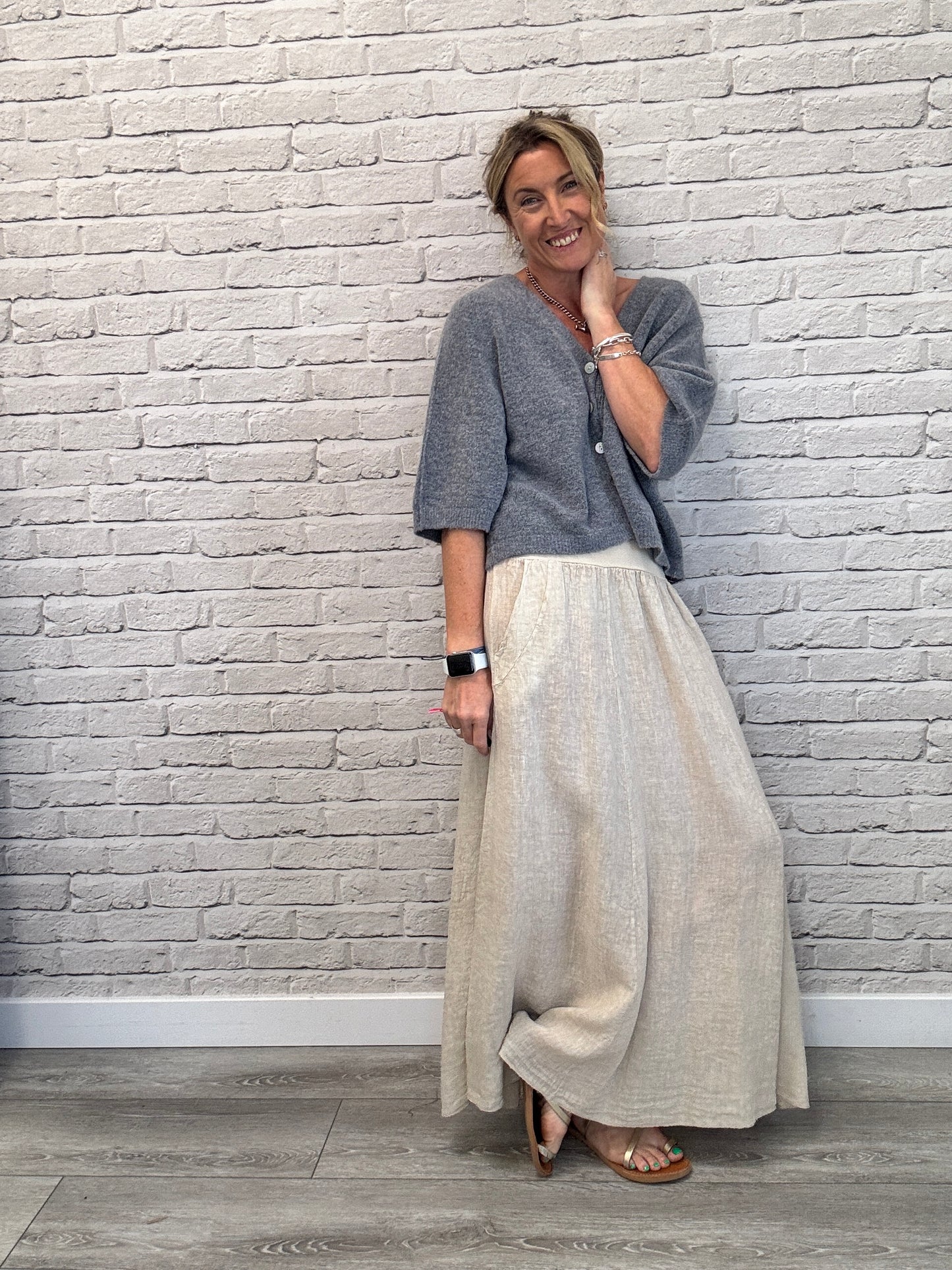 Lilly Maxi Skirt | Stone