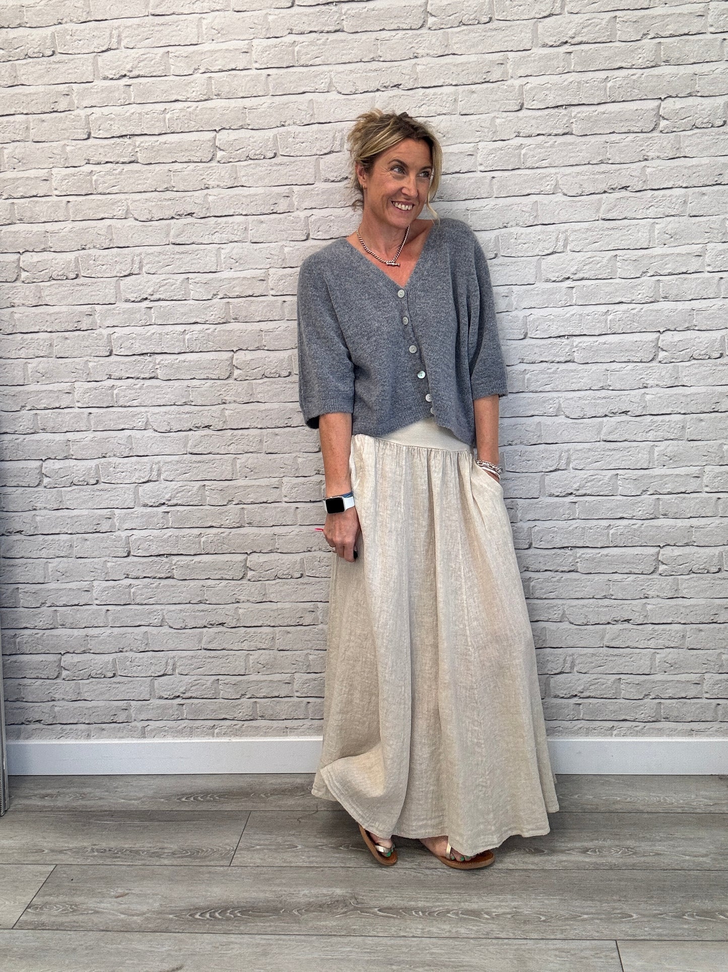 Lilly Maxi Skirt | Stone