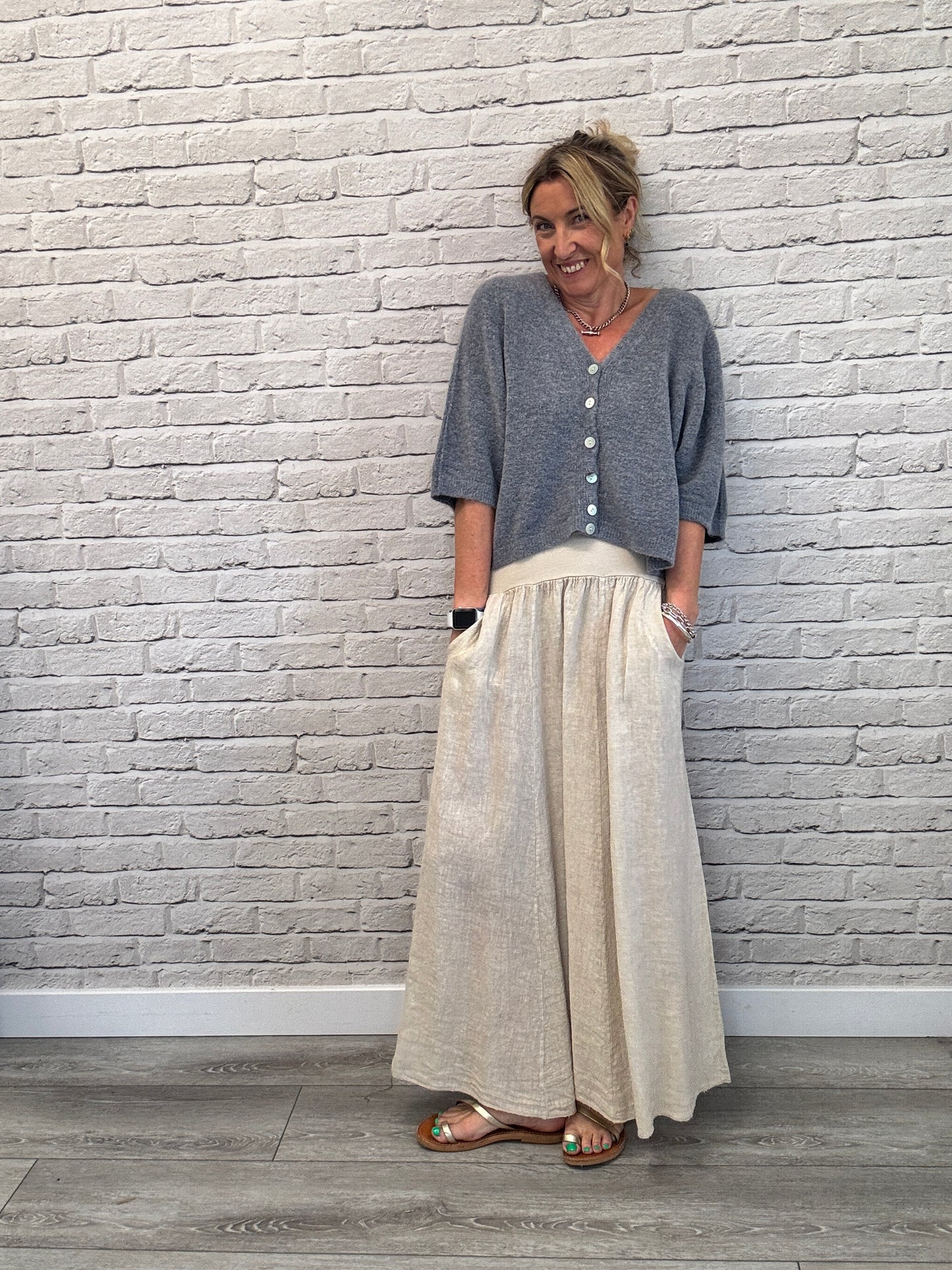 Lilly Maxi Skirt | Stone