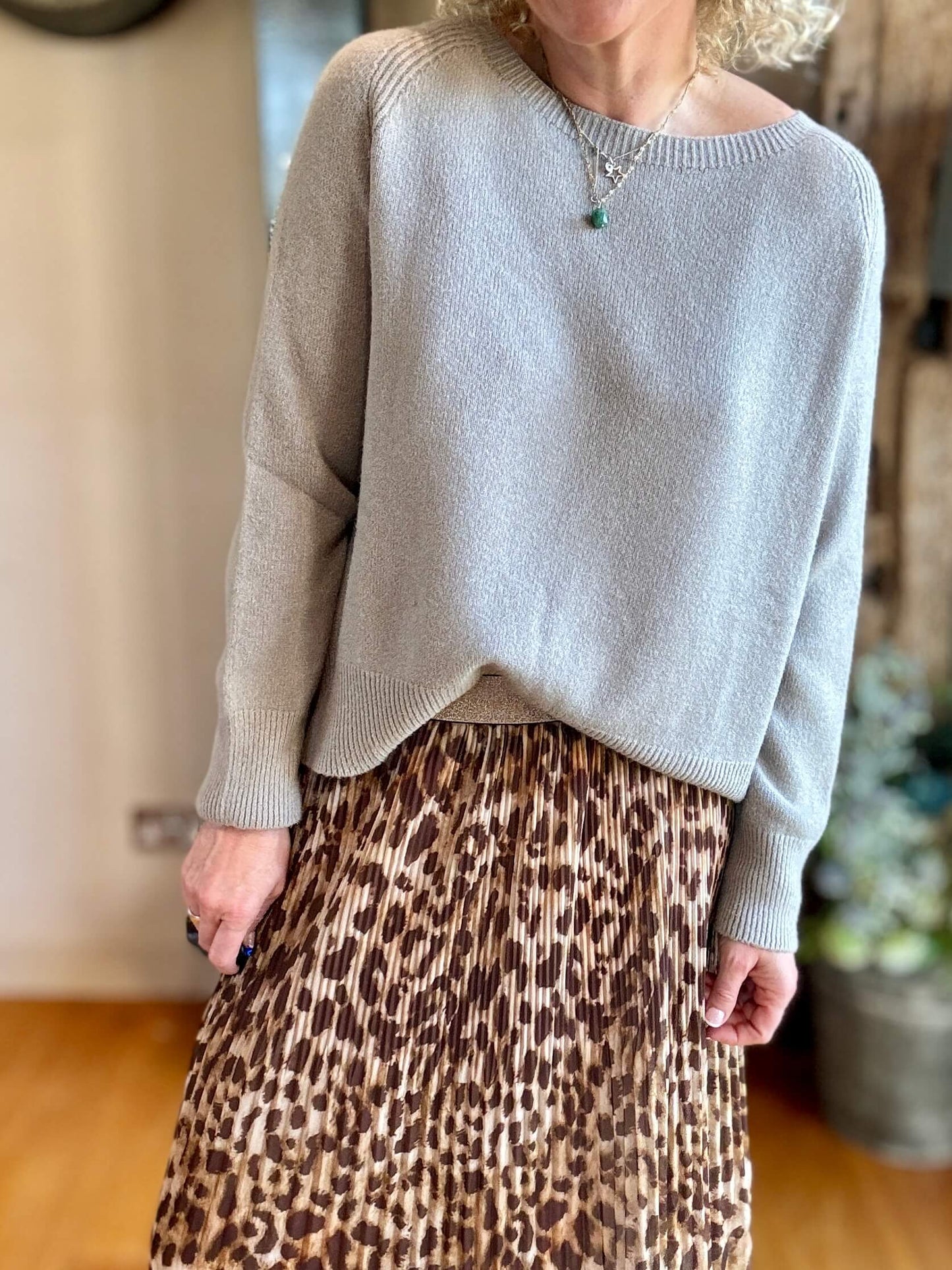 Cheltenham Maxi Skirt | Brown Leopard