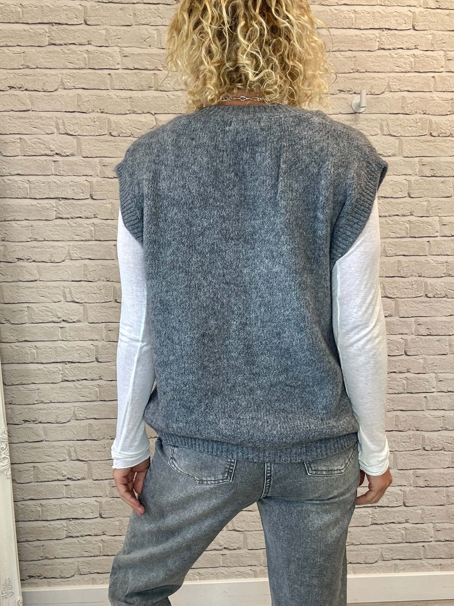 Uma Knitted Vest | Grey