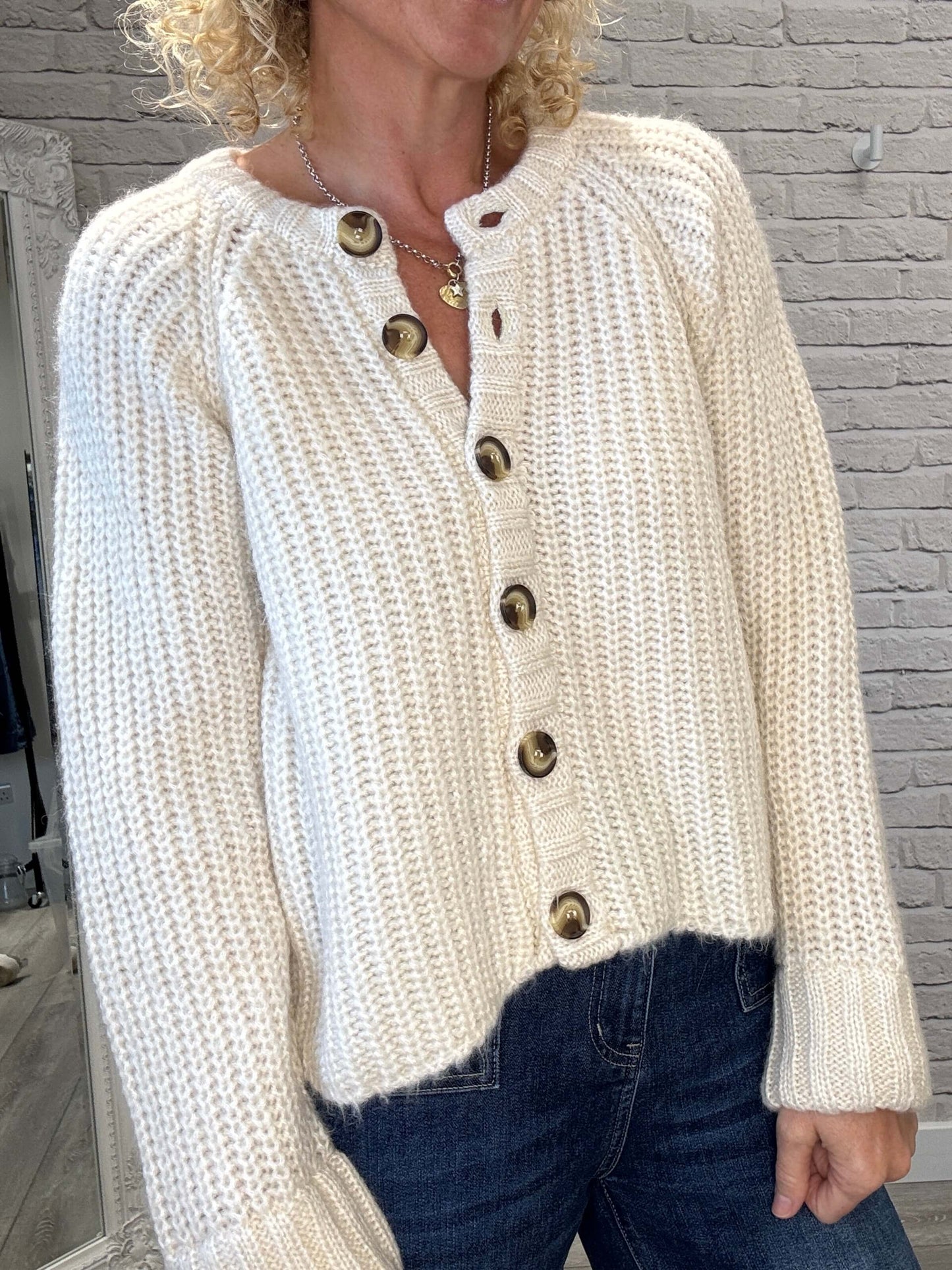 Suki Cardigan | Ecru