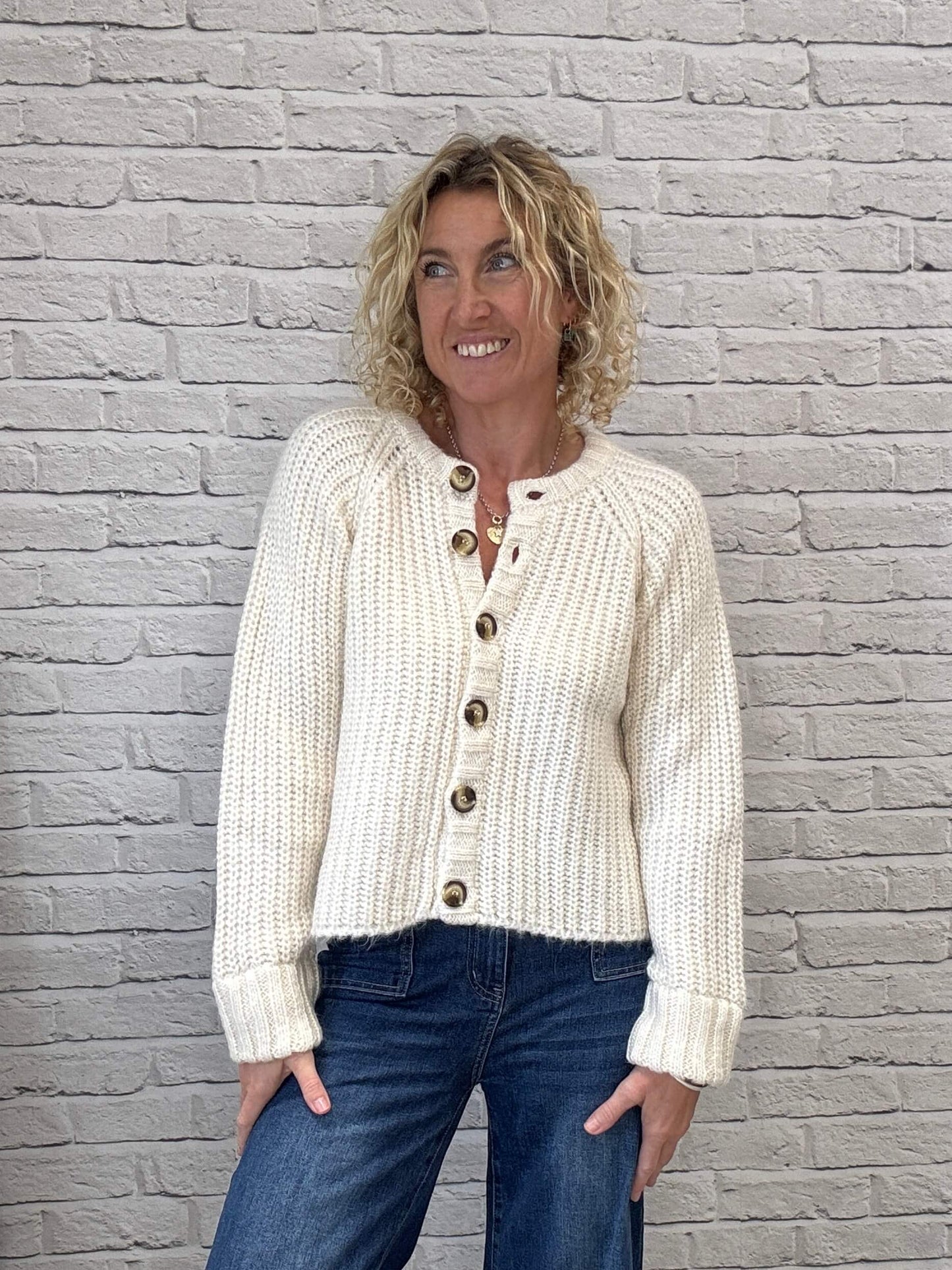 Suki Cardigan | Ecru