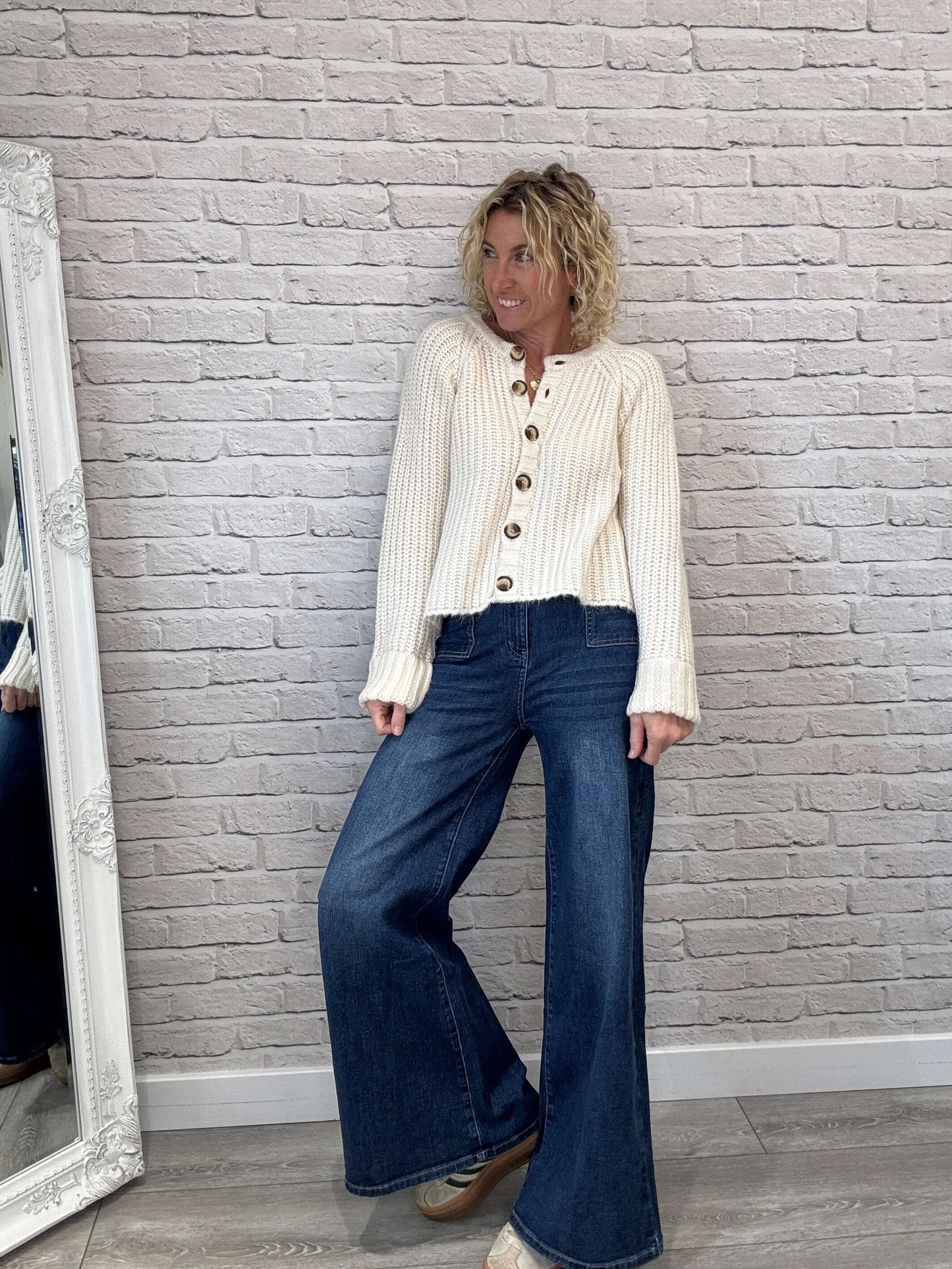 Suki Cardigan | Ecru