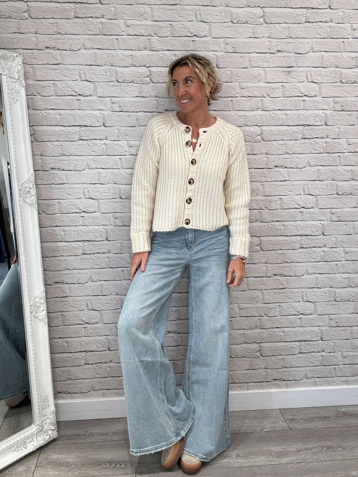 Suki Cardigan | Ecru