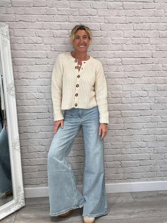 Suki Cardigan | Ecru