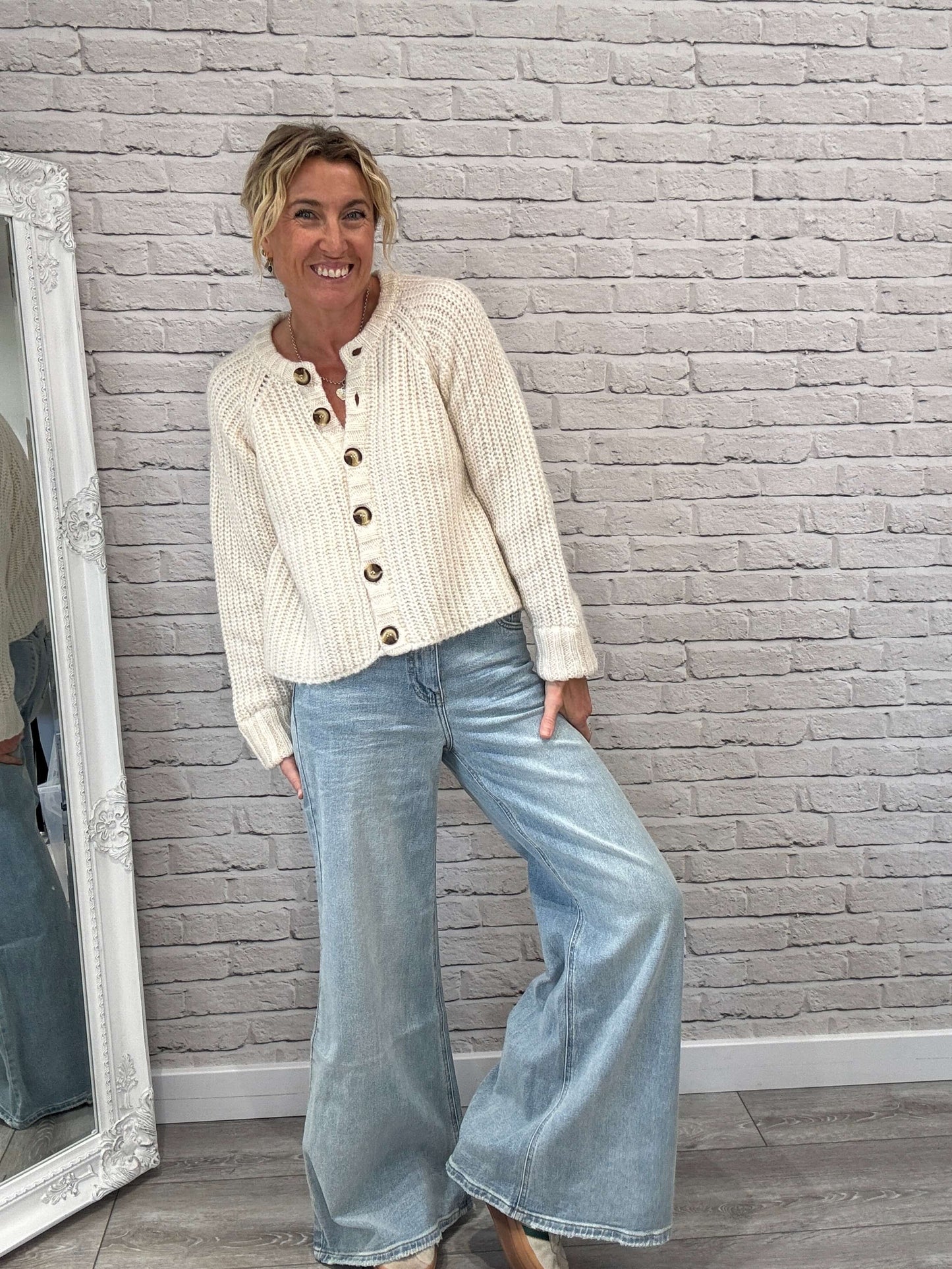 Suki Cardigan | Ecru