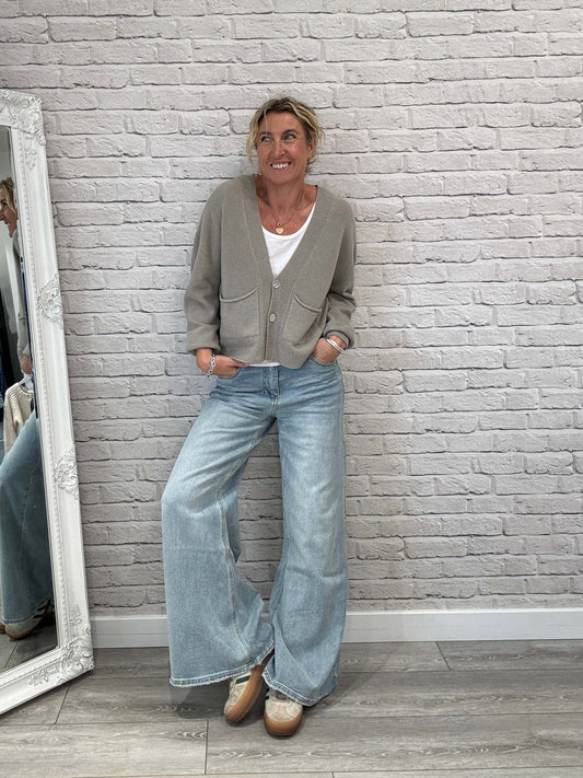 Shoreditch Palazzo Jeans | Faded Denim