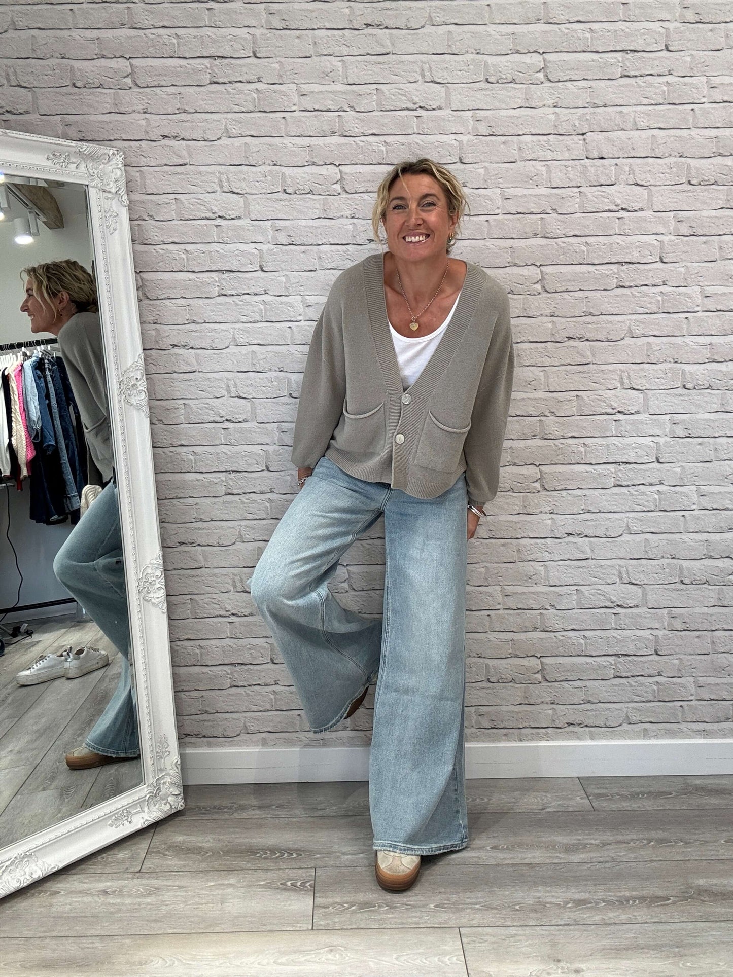 The Papa Cardigan | Putty (NEW)
