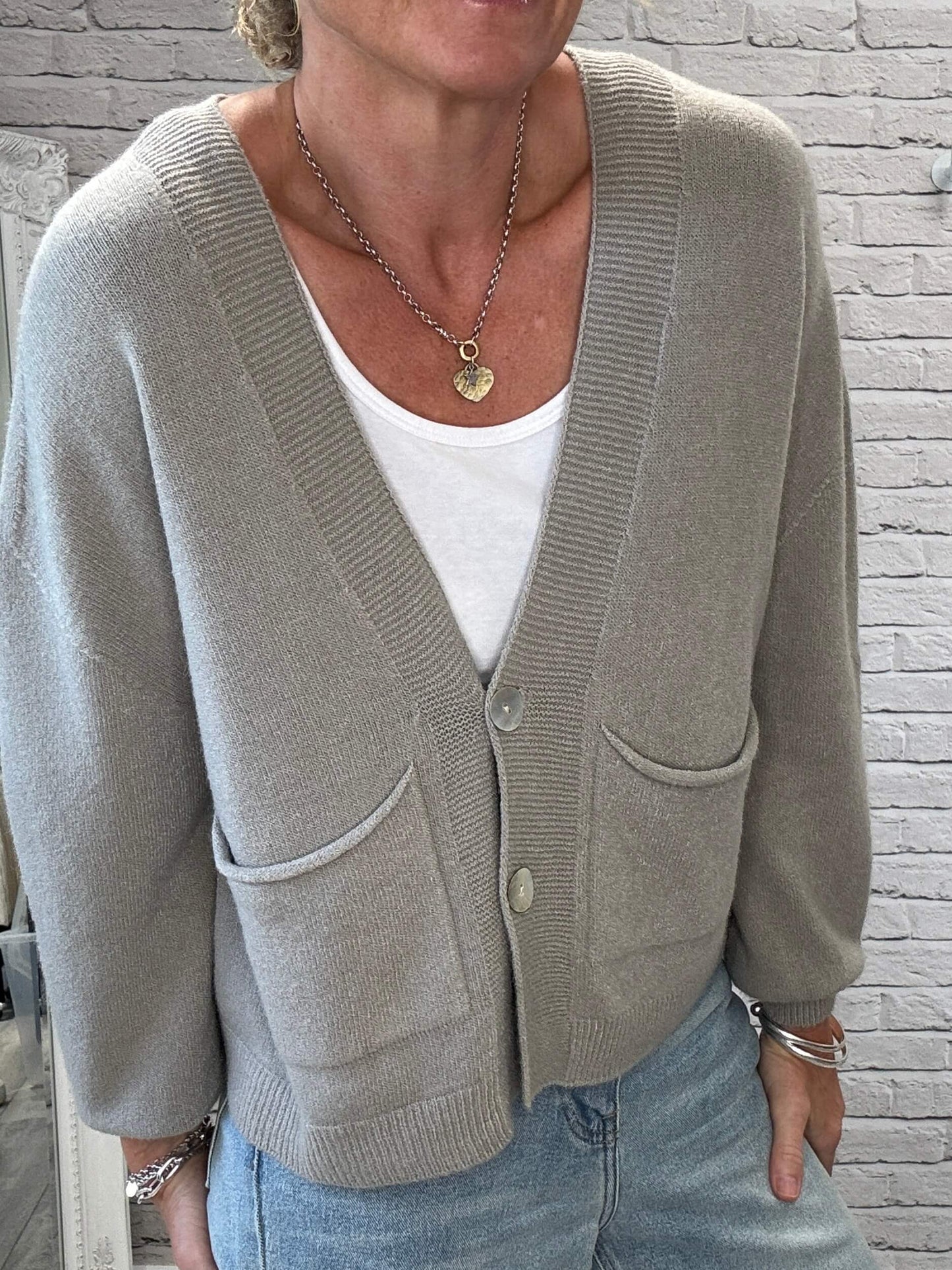 The Papa Cardigan | Putty (NEW)