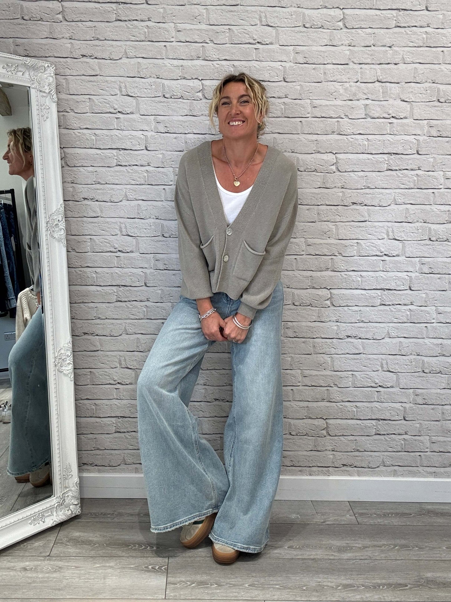 The Papa Cardigan | Putty (NEW)