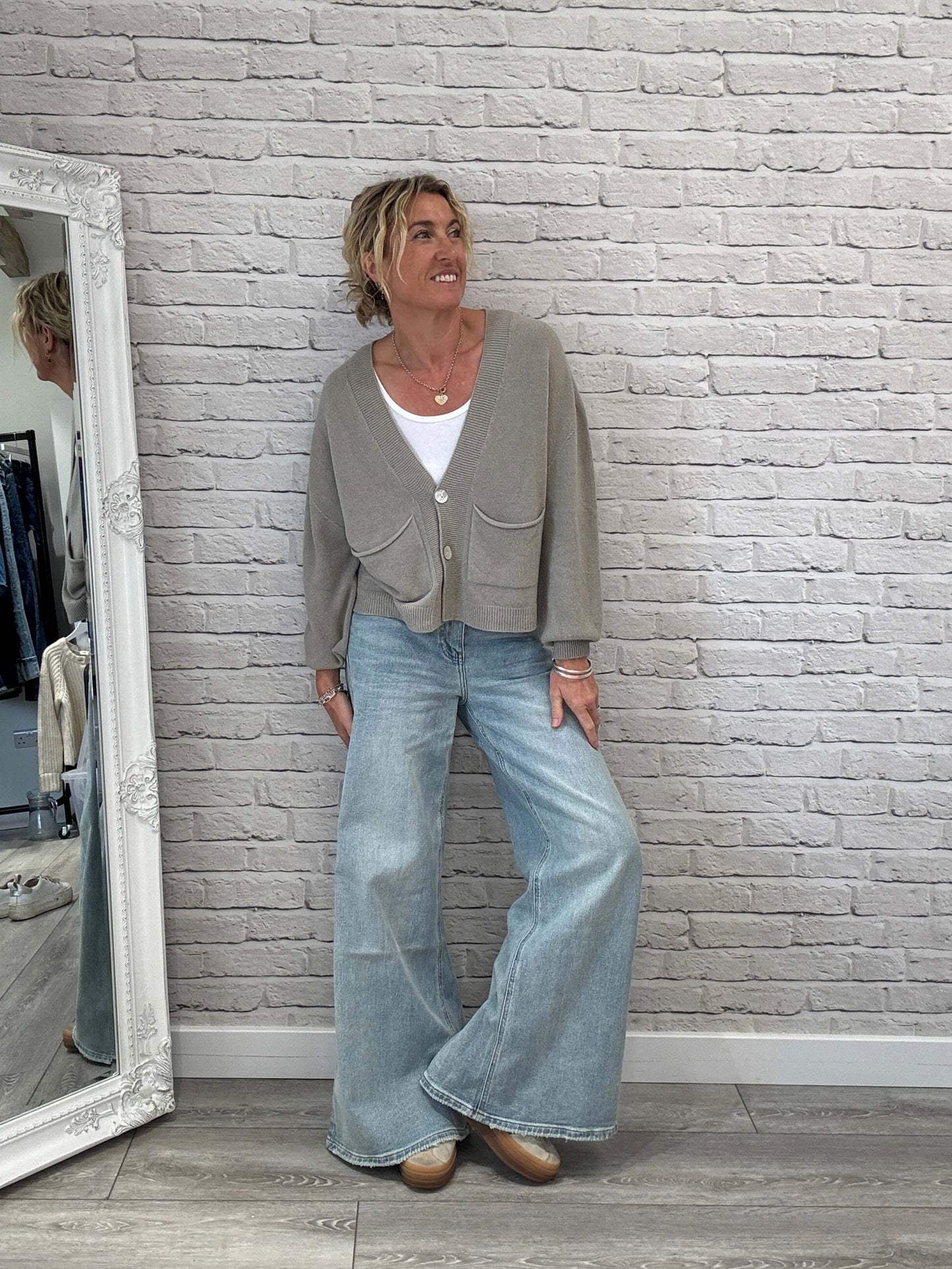 The Papa Cardigan | Putty (NEW)