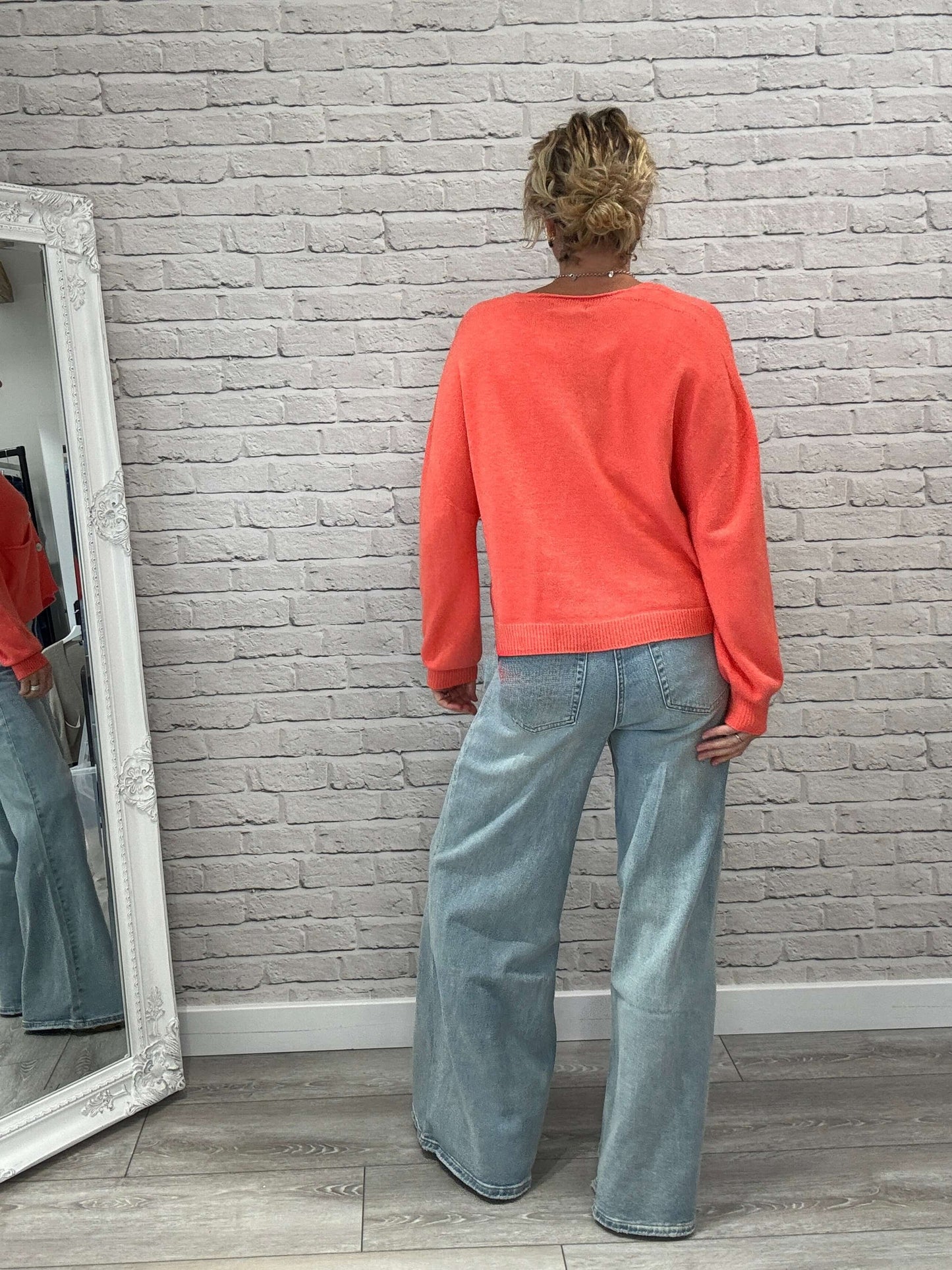 Shoreditch Palazzo Jeans | Faded Denim