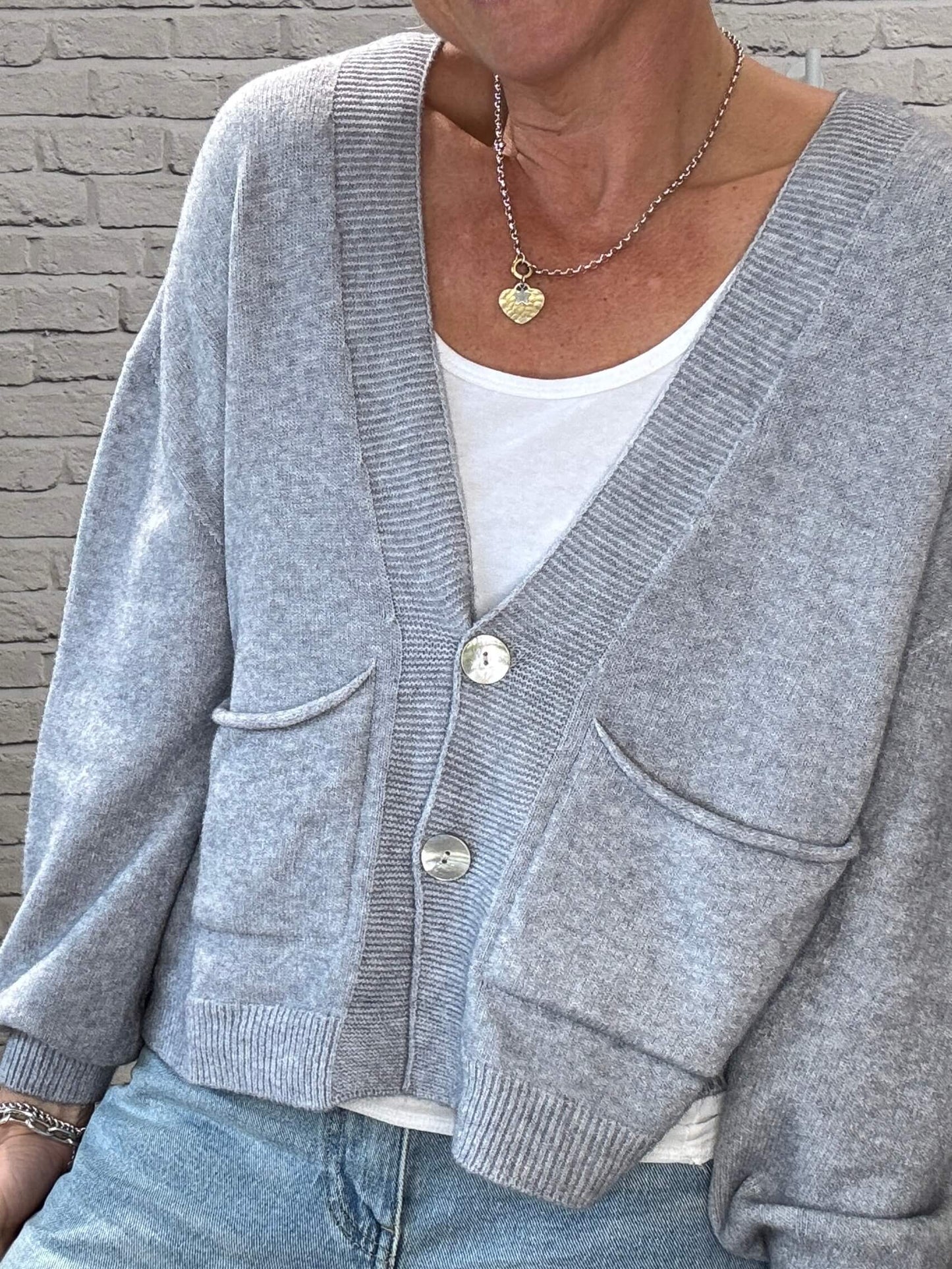 The Papa Cardigan | Light Grey (NEW)