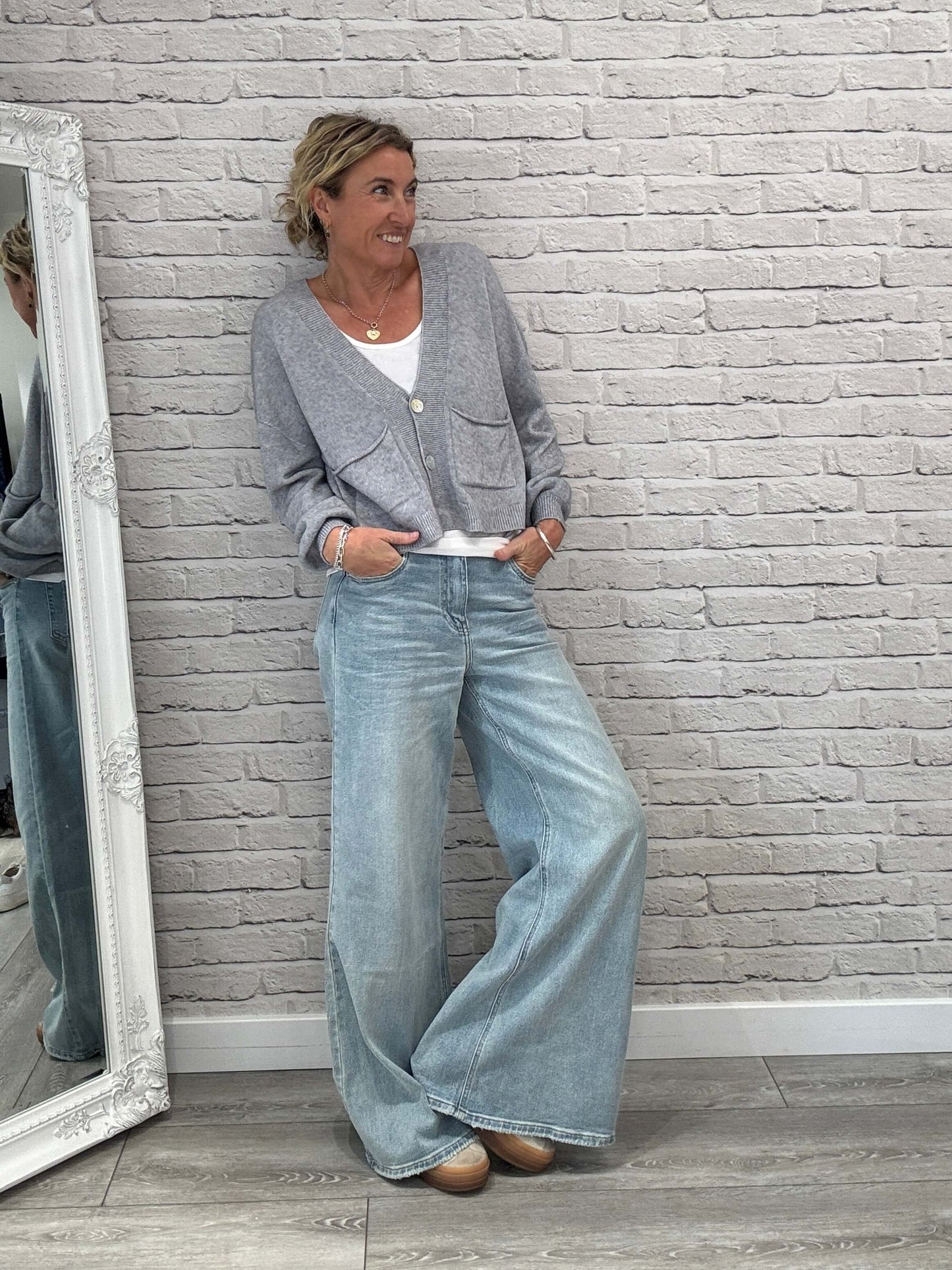 The Papa Cardigan | Light Grey (NEW)