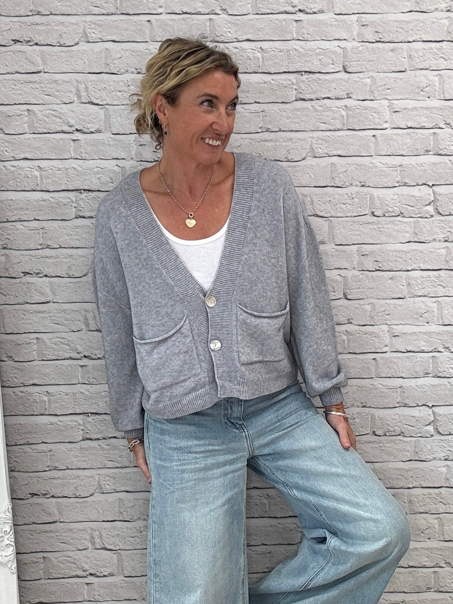 The Papa Cardigan | Light Grey (NEW)