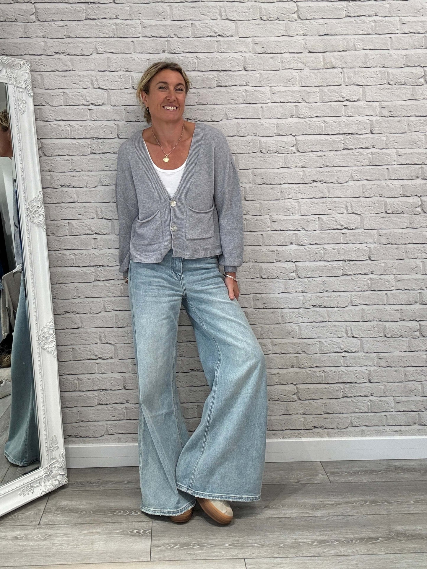 The Papa Cardigan | Light Grey (NEW)