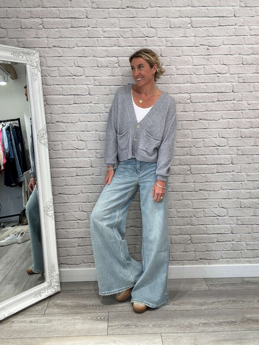 The Papa Cardigan | Light Grey (NEW)