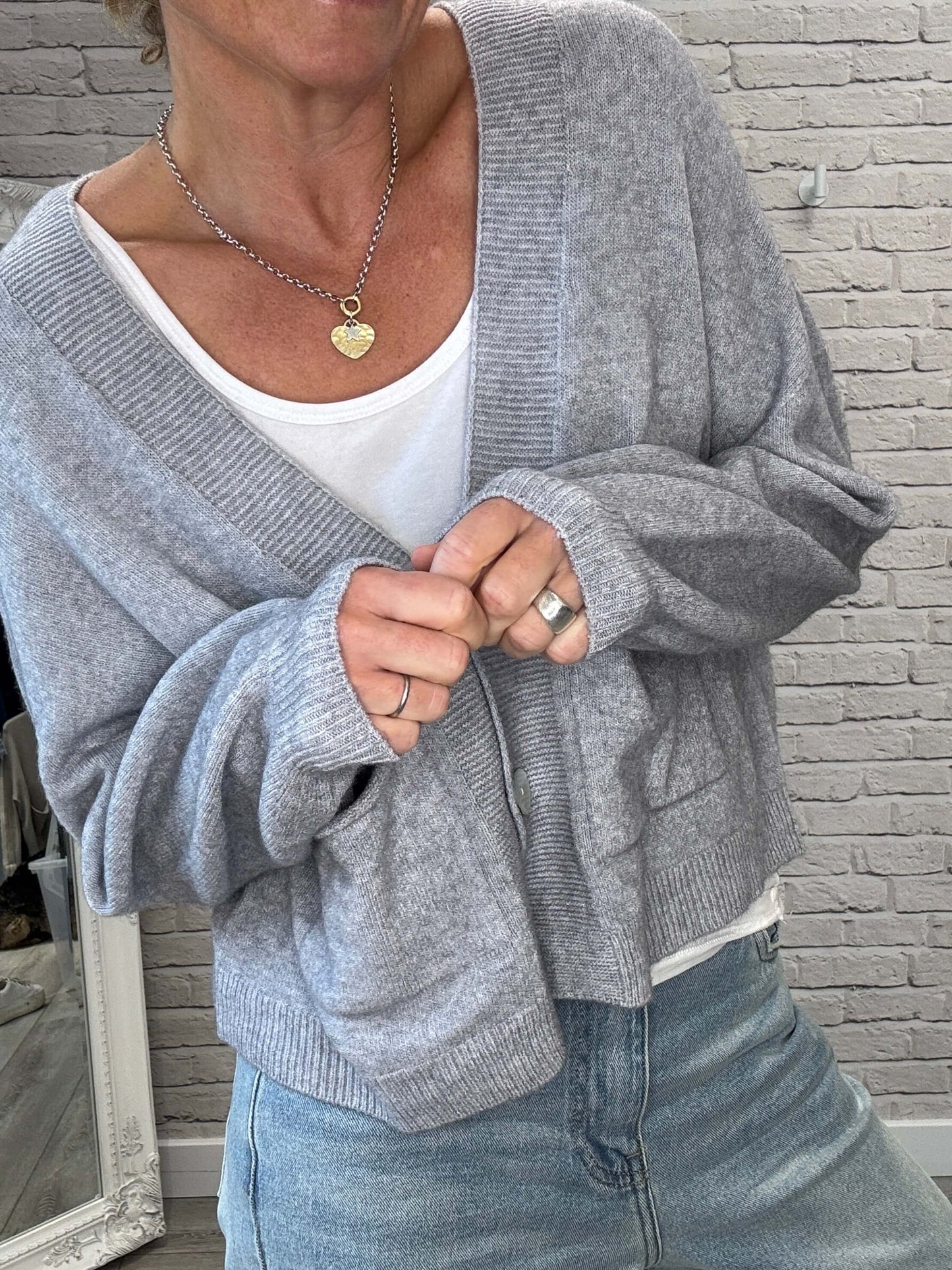 The Papa Cardigan | Light Grey (NEW)