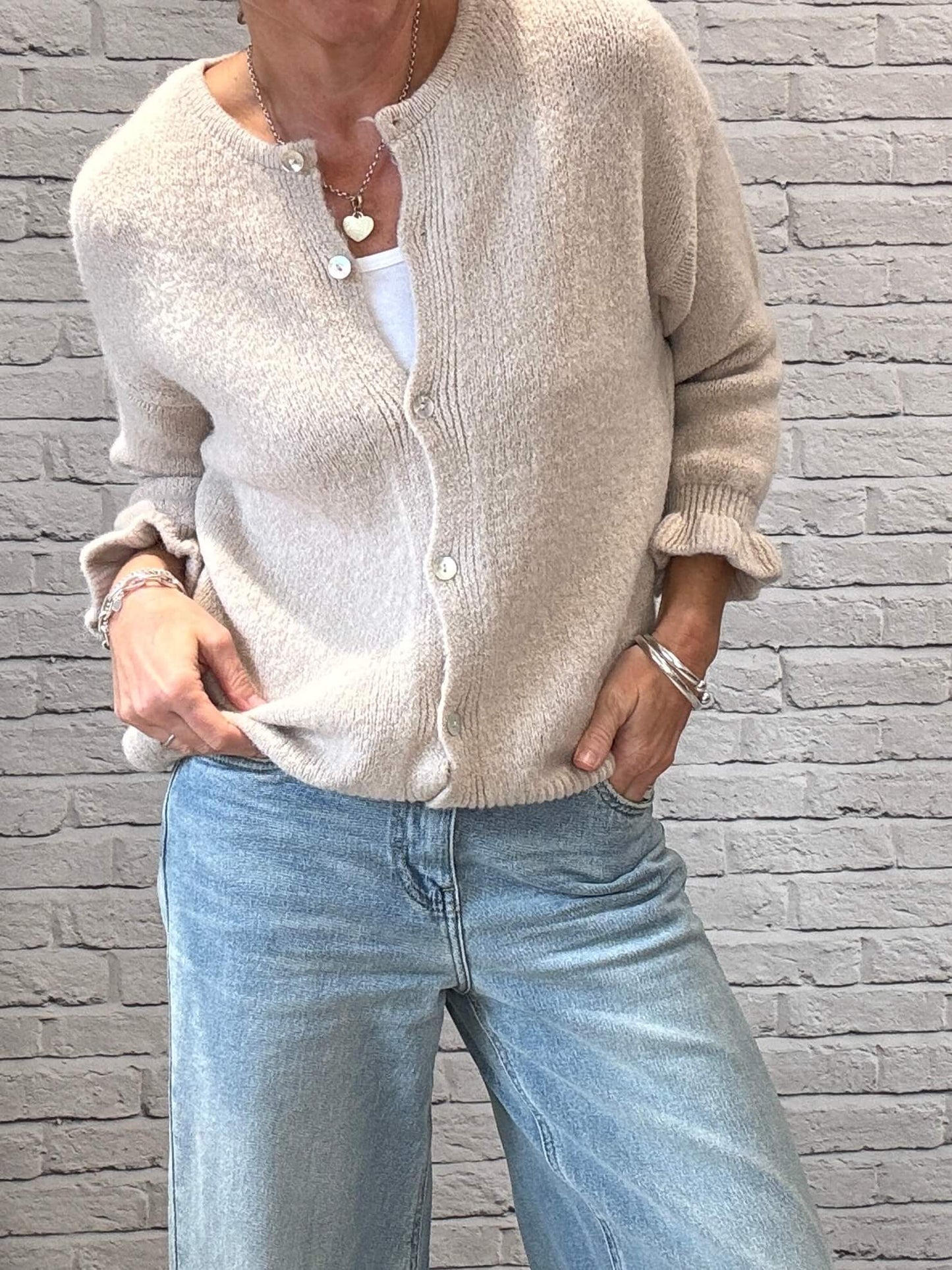 Melrose Cardigan | Buff (NEW)