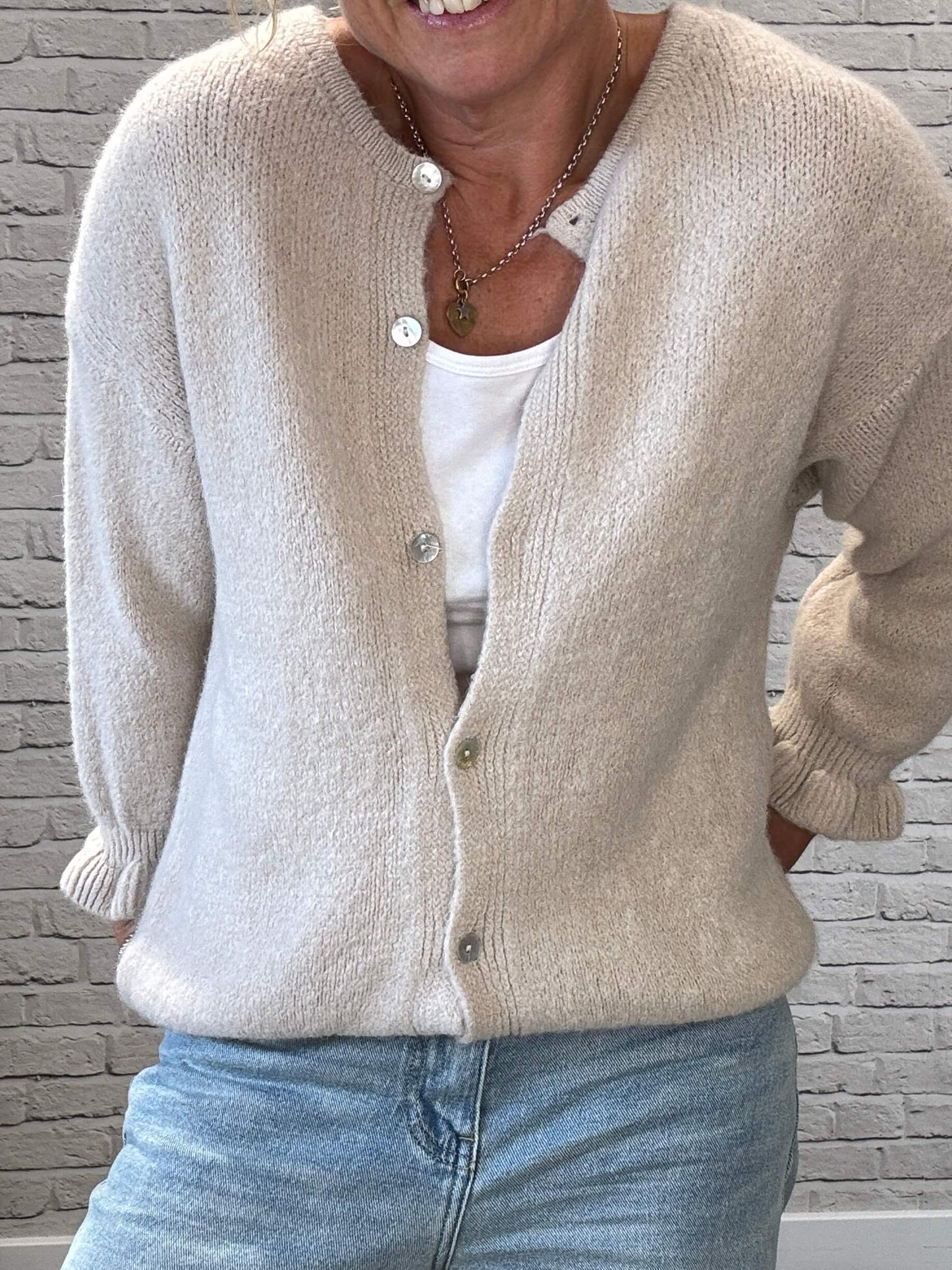 Melrose Cardigan | Buff (NEW)