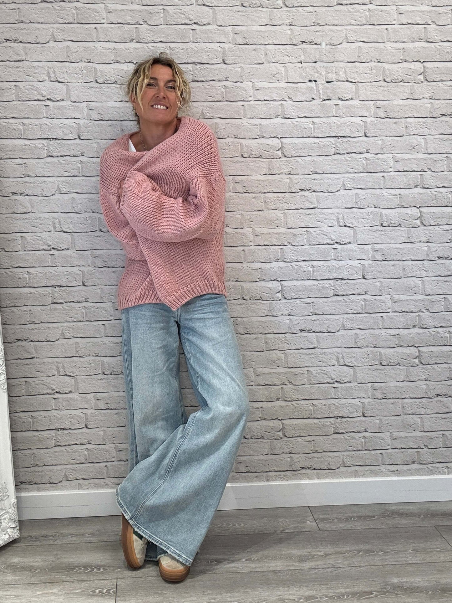 Shoreditch Palazzo Jeans | Faded Denim