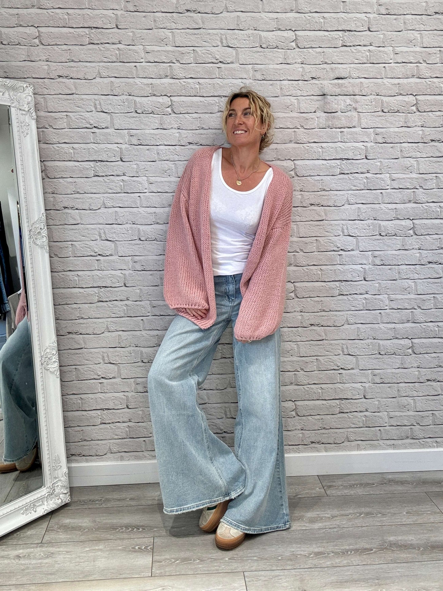 Ottilee Cardigan | Dirty Pink