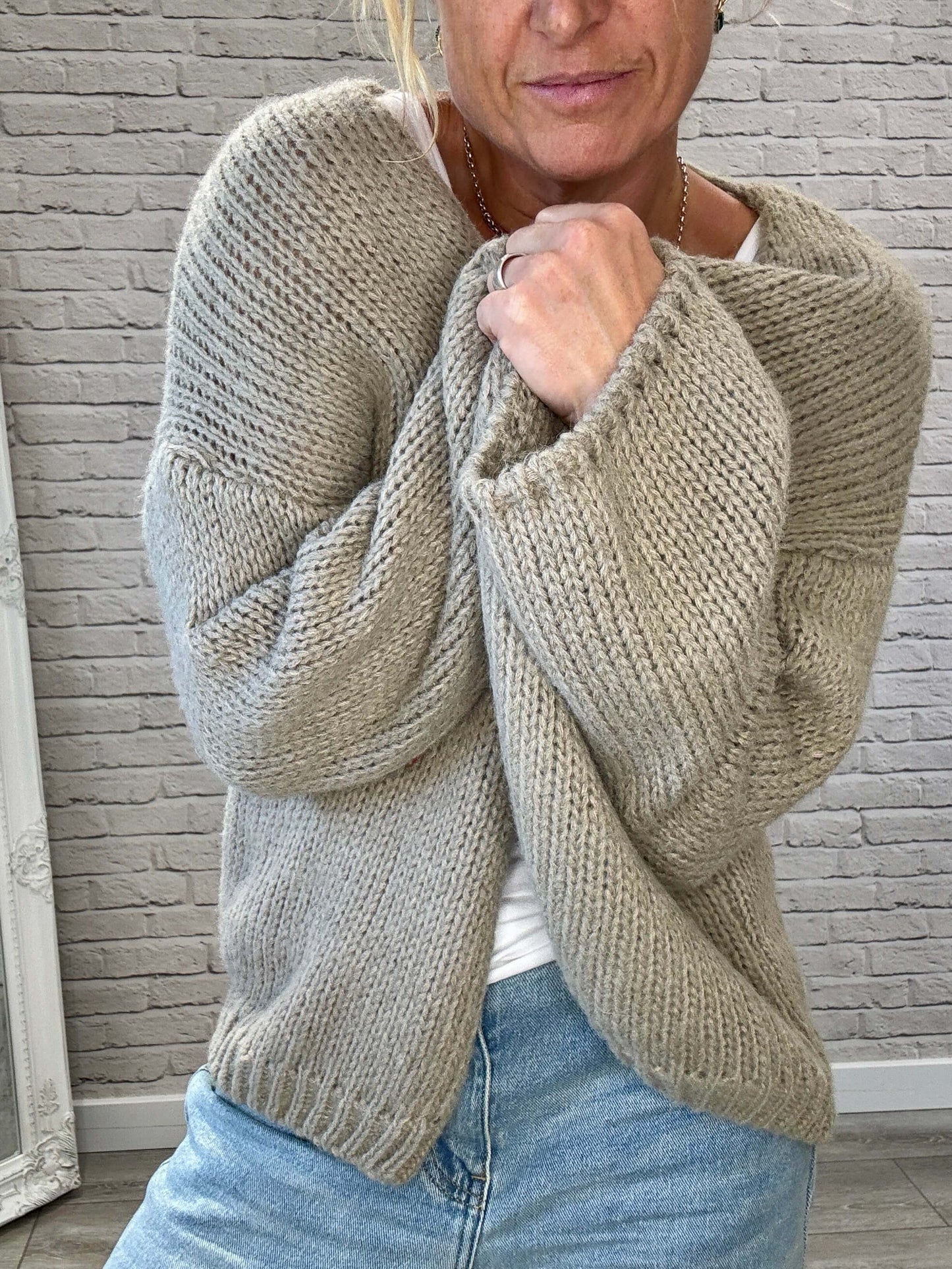 Ottilee Cardigan | Taupe