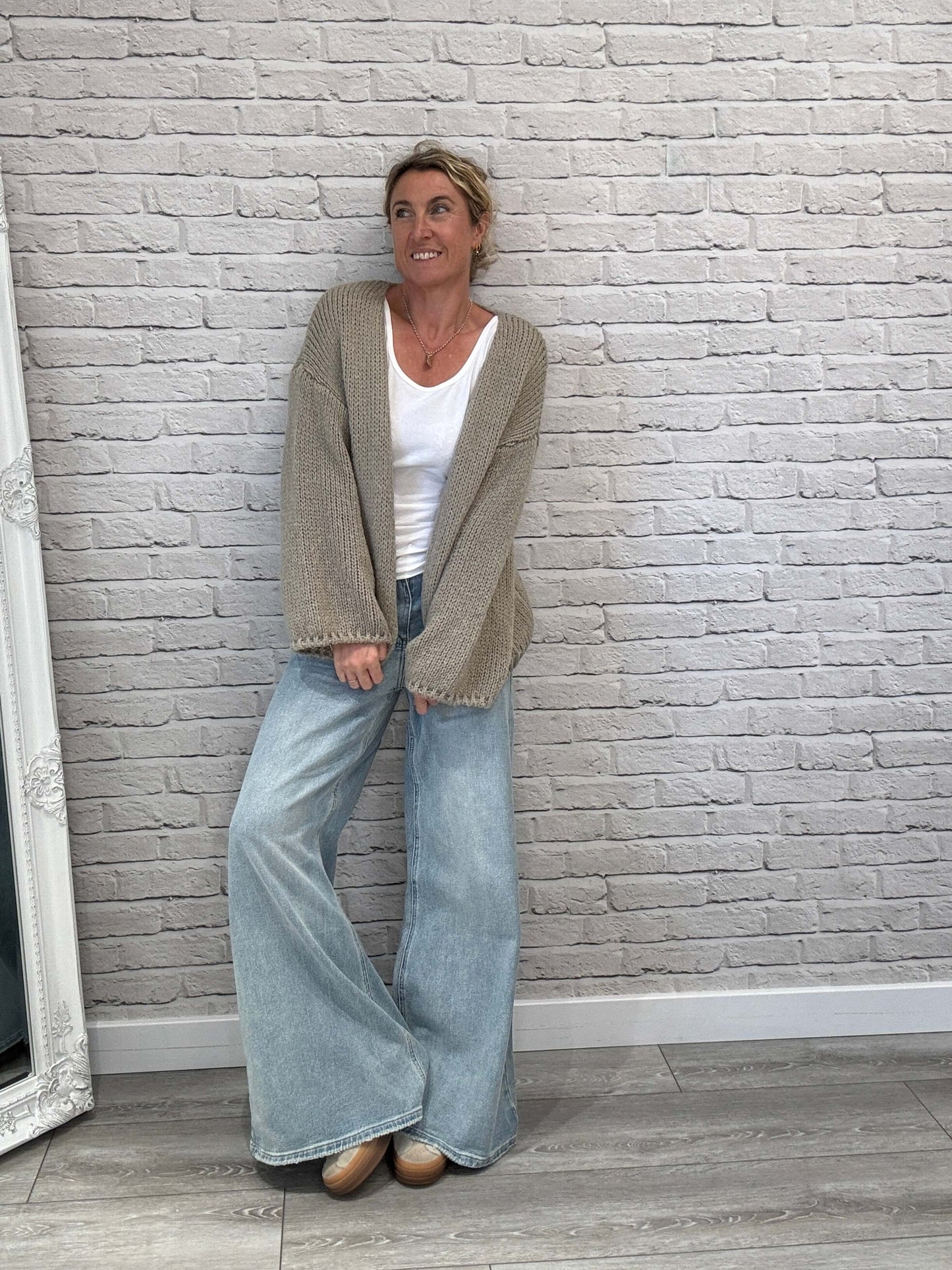 Ottilee Cardigan | Taupe