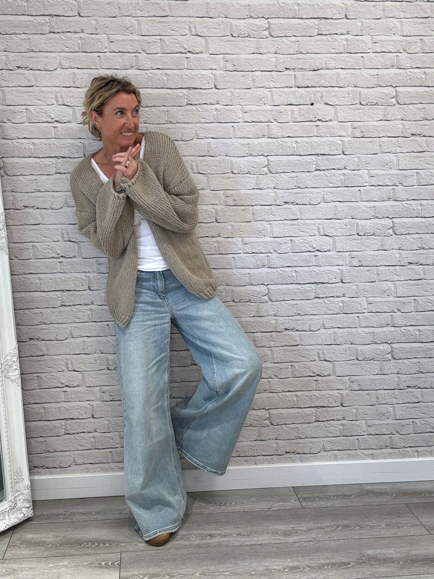 Ottilee Cardigan | Taupe