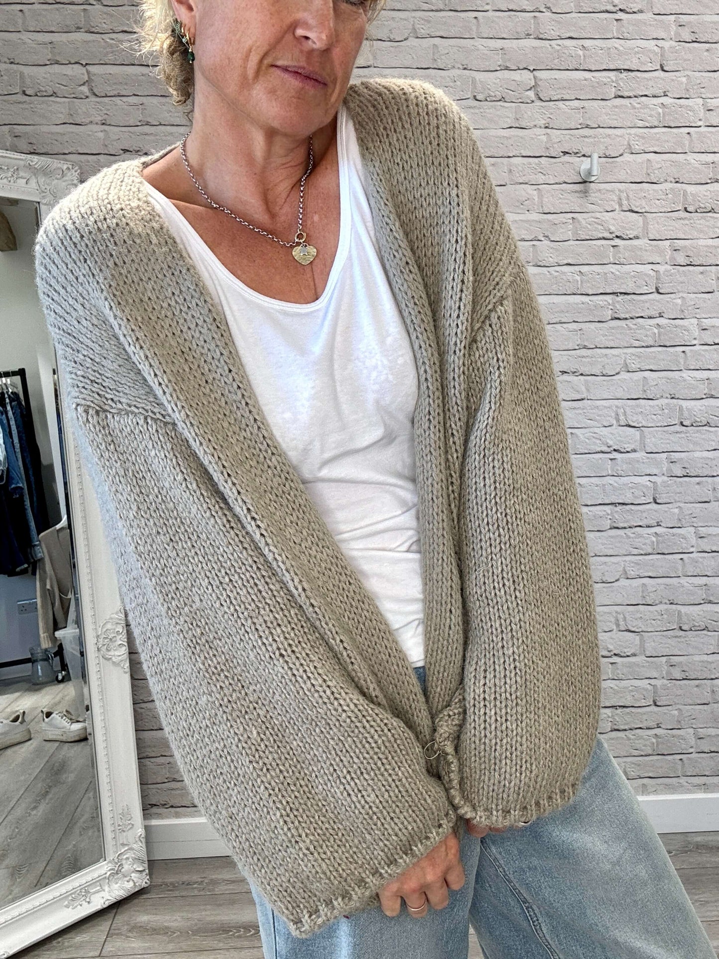 Ottilee Cardigan | Taupe