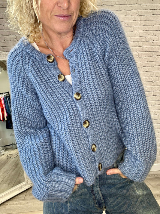 Suki Cardigan | Denim