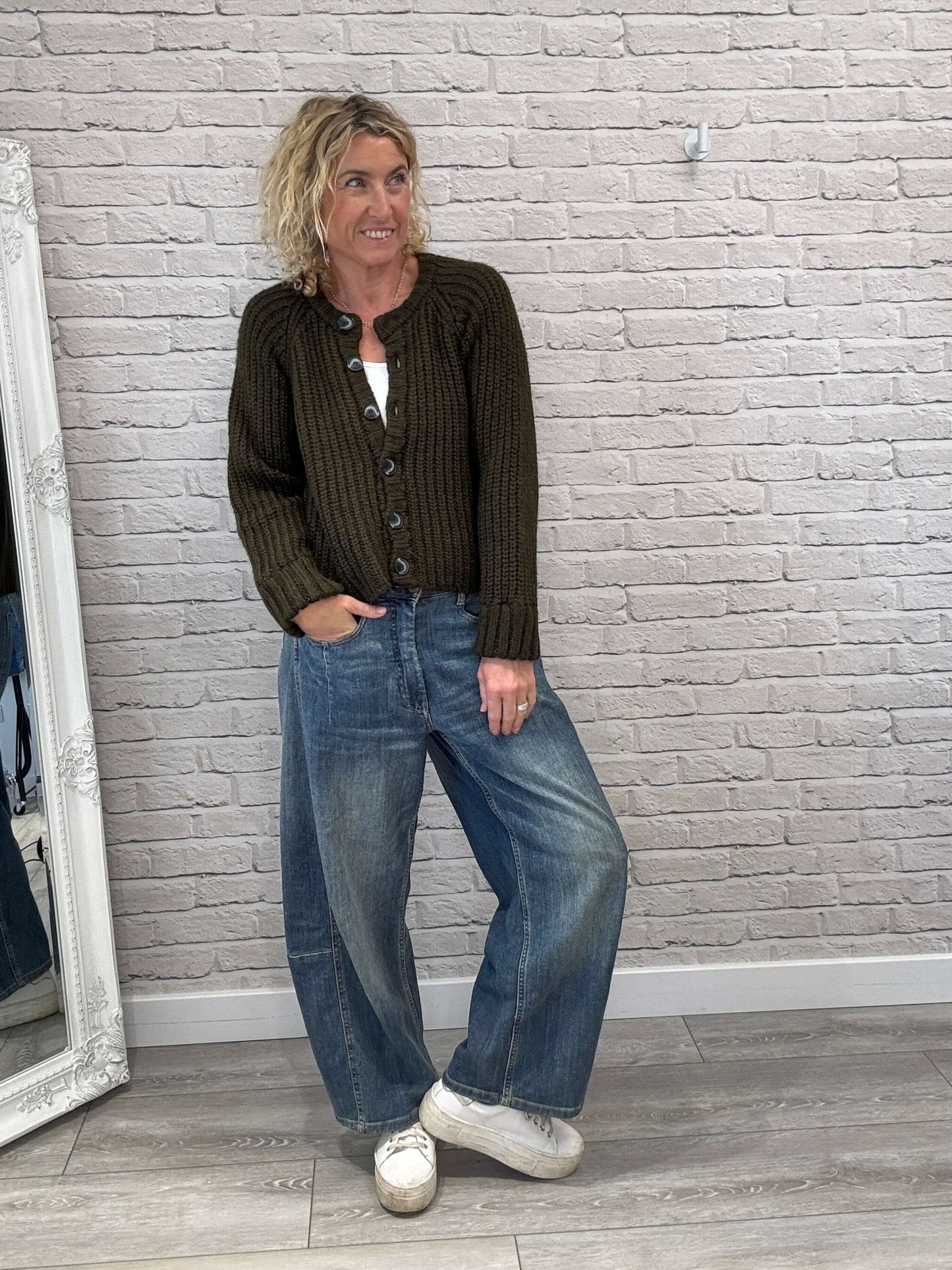 Suki Cardigan | Deep Olive