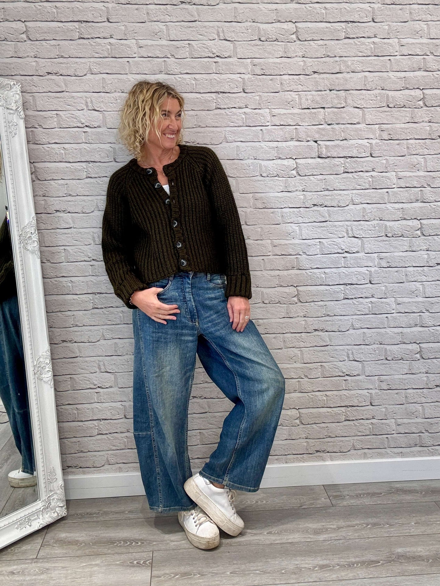 Suki Cardigan | Deep Olive