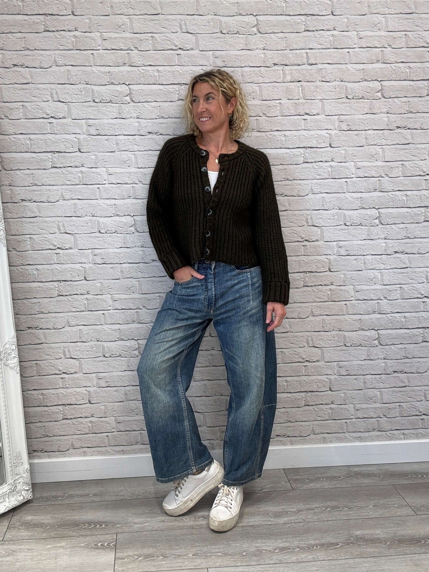 Suki Cardigan | Deep Olive