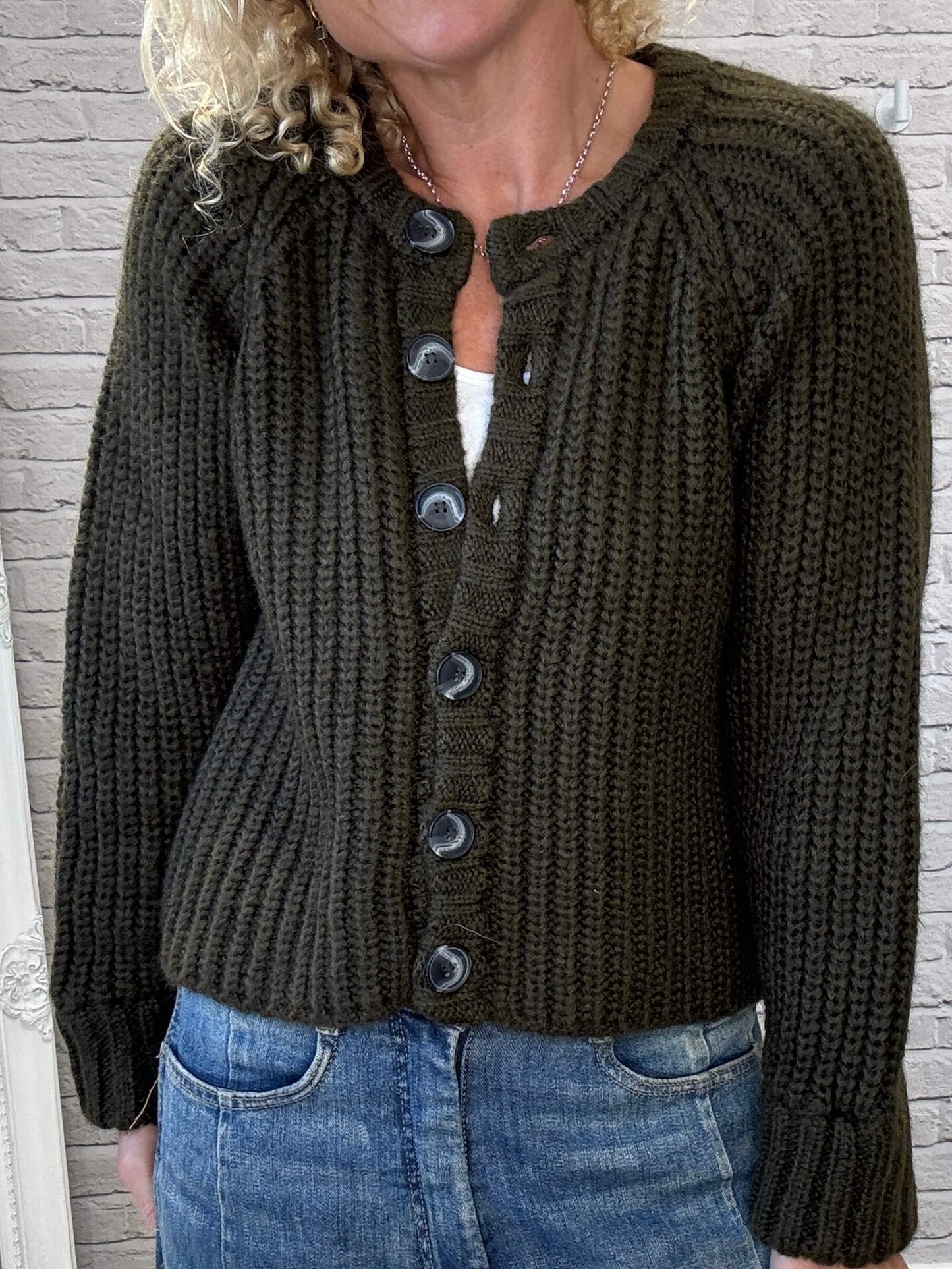 Suki Cardigan | Deep Olive