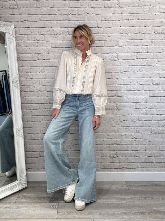 Savannah Blouse | Ivory