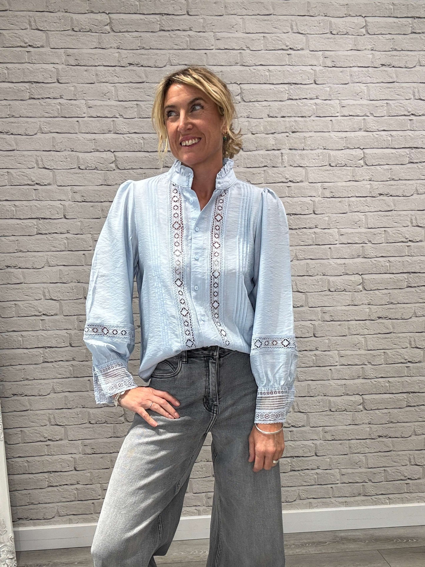 Bunny Blouse | Sky Blue