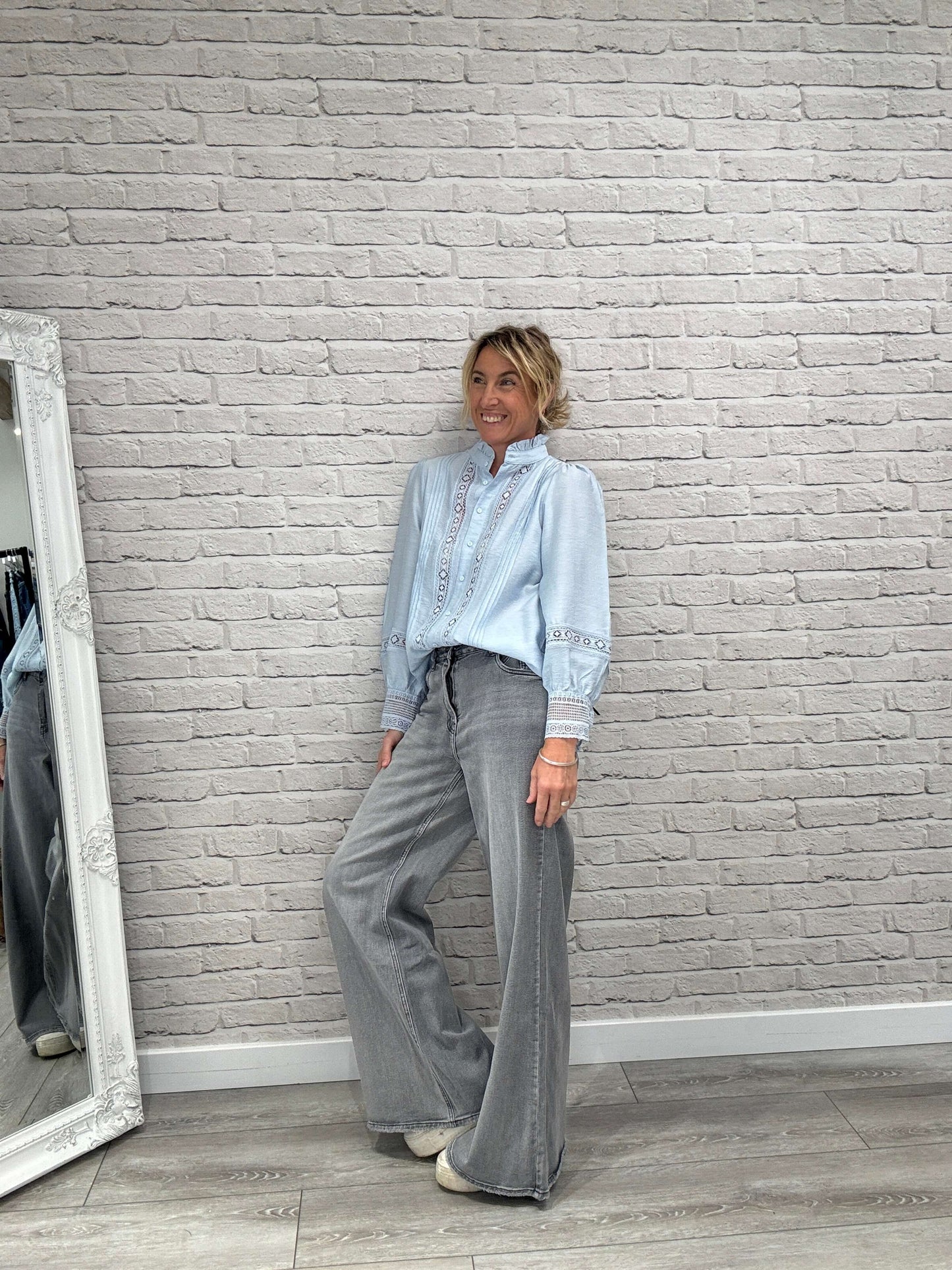 Bunny Blouse | Sky Blue