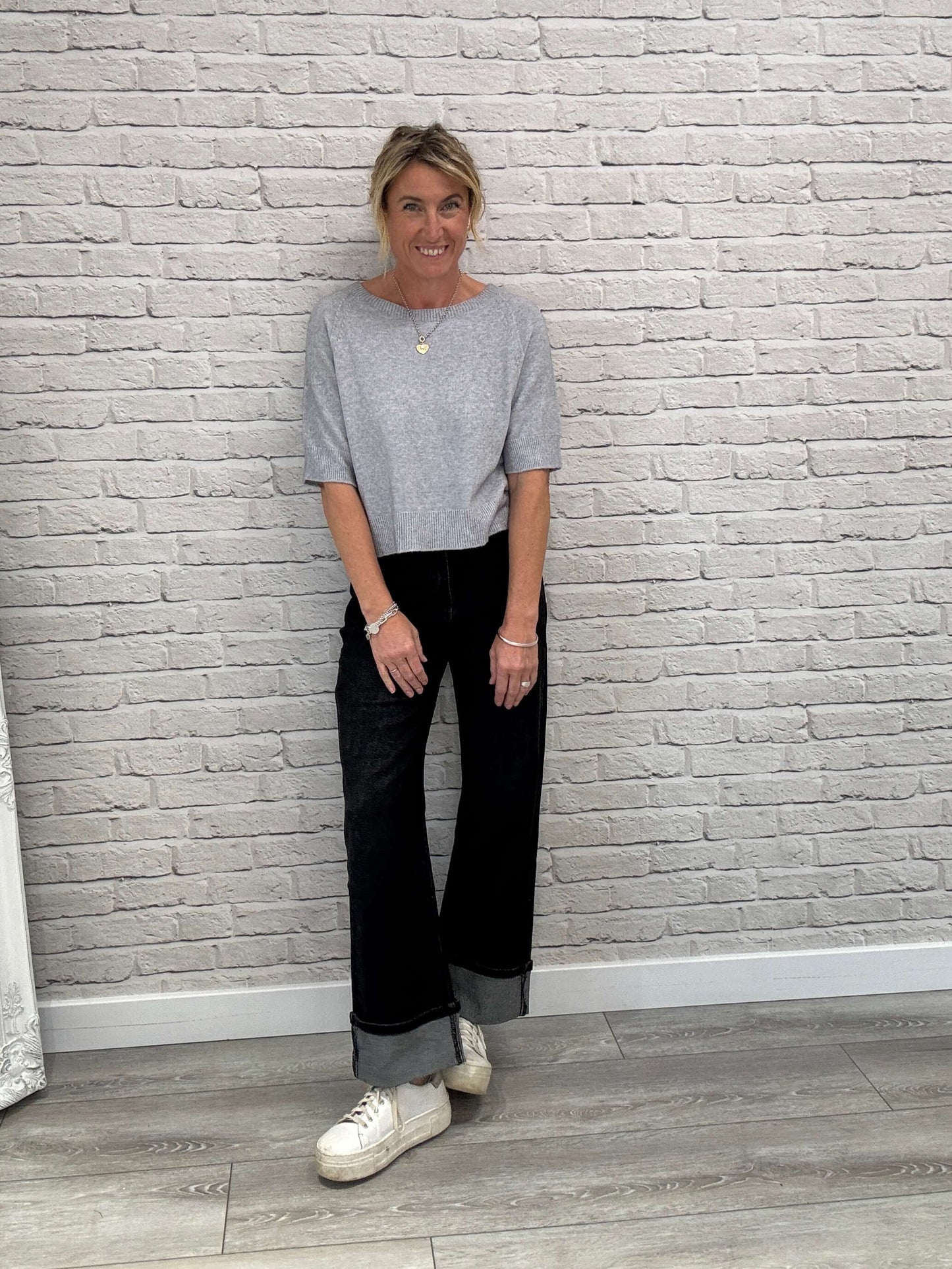 Charlotte Knit | Silver Grey