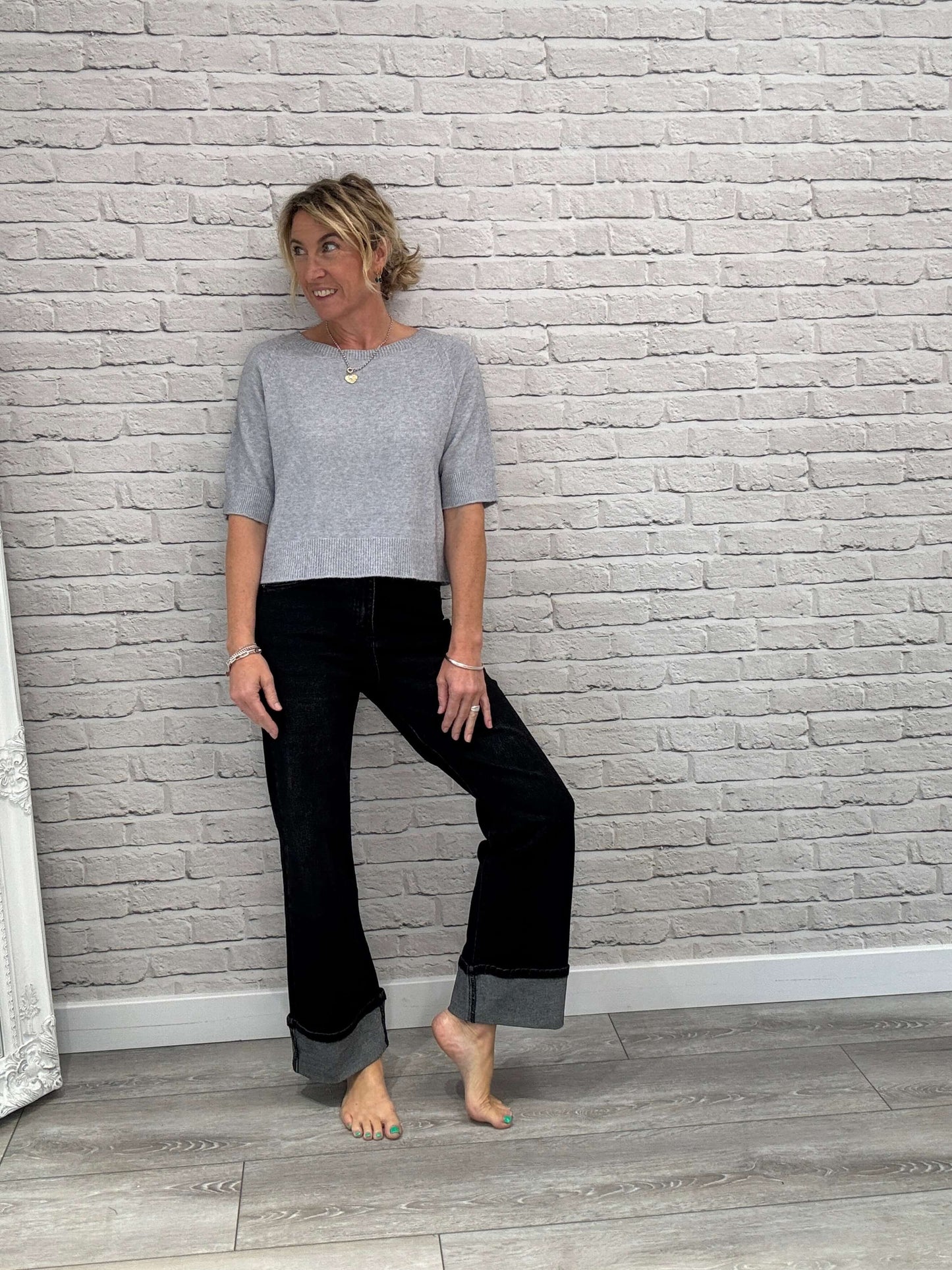 Charlotte Knit | Silver Grey