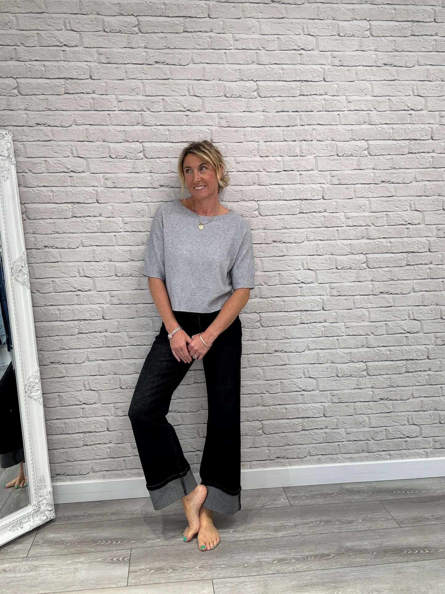 Charlotte Knit | Silver Grey