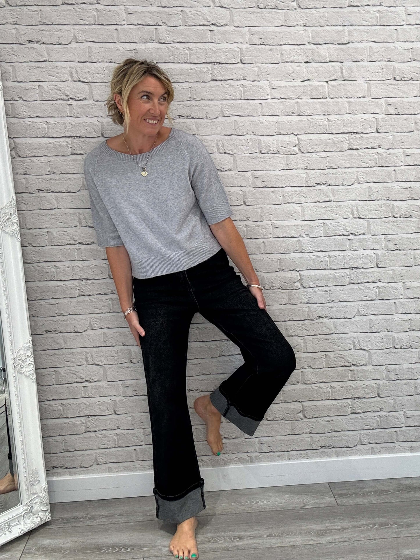 Charlotte Knit | Silver Grey