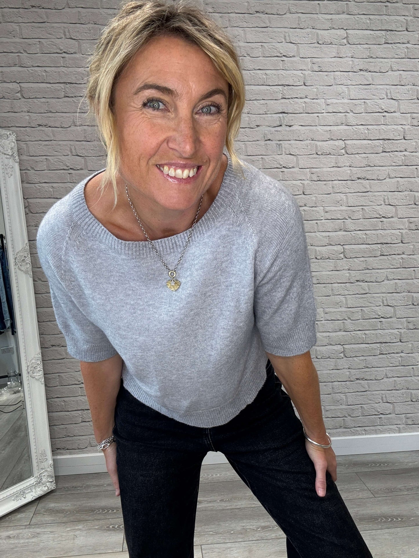 Charlotte Knit | Silver Grey