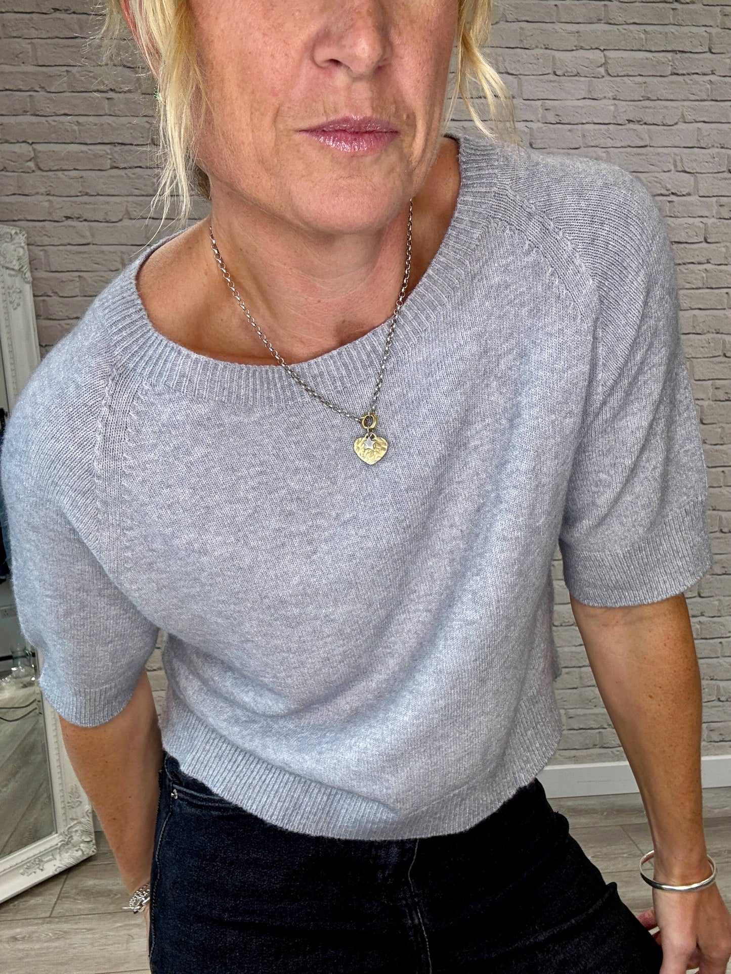 Charlotte Knit | Silver Grey